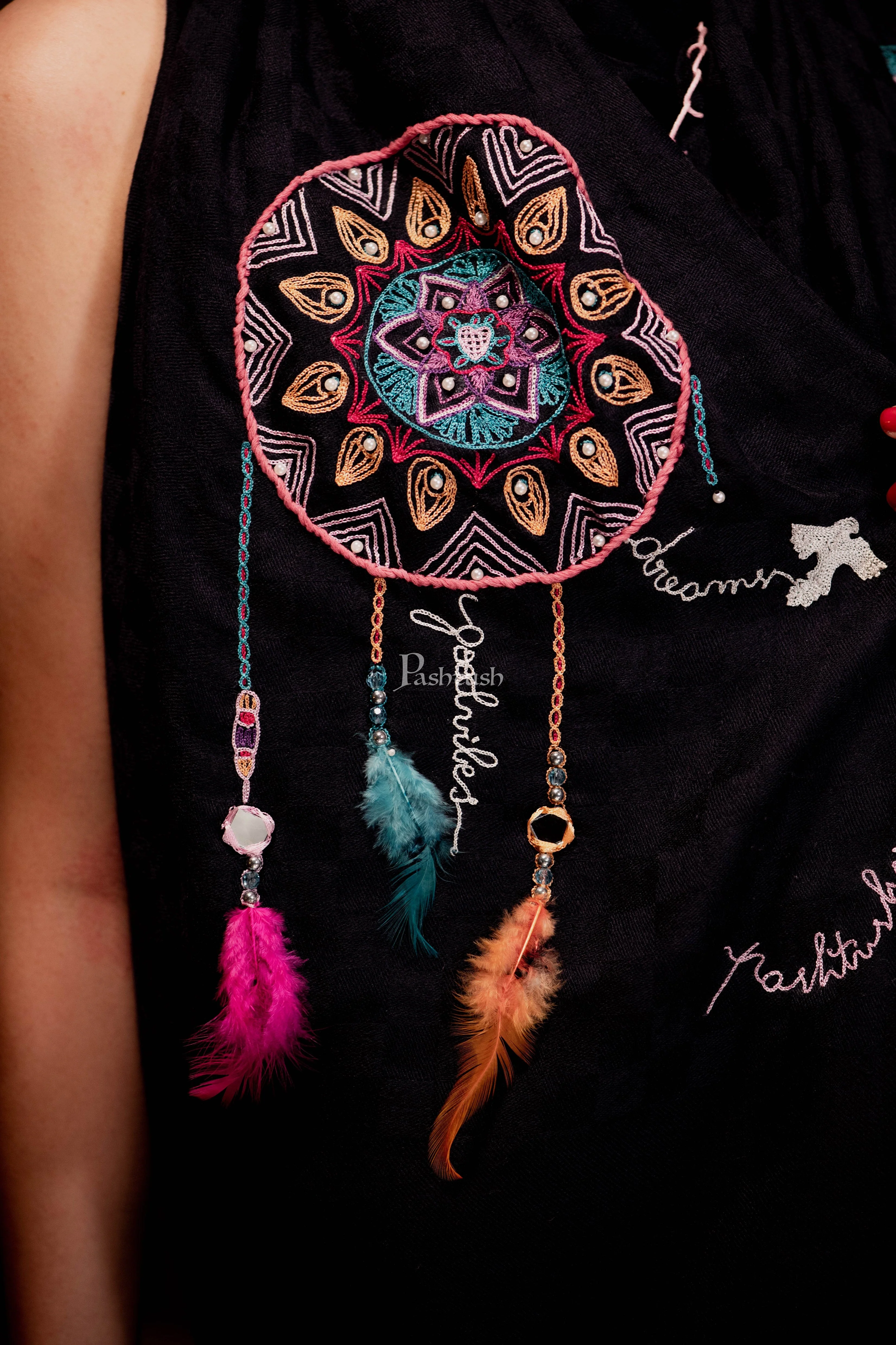 Pashtush Womens Handmade Dream Catcher Aesthetic Scarf ( Alchemy Collection ) - Image 4
