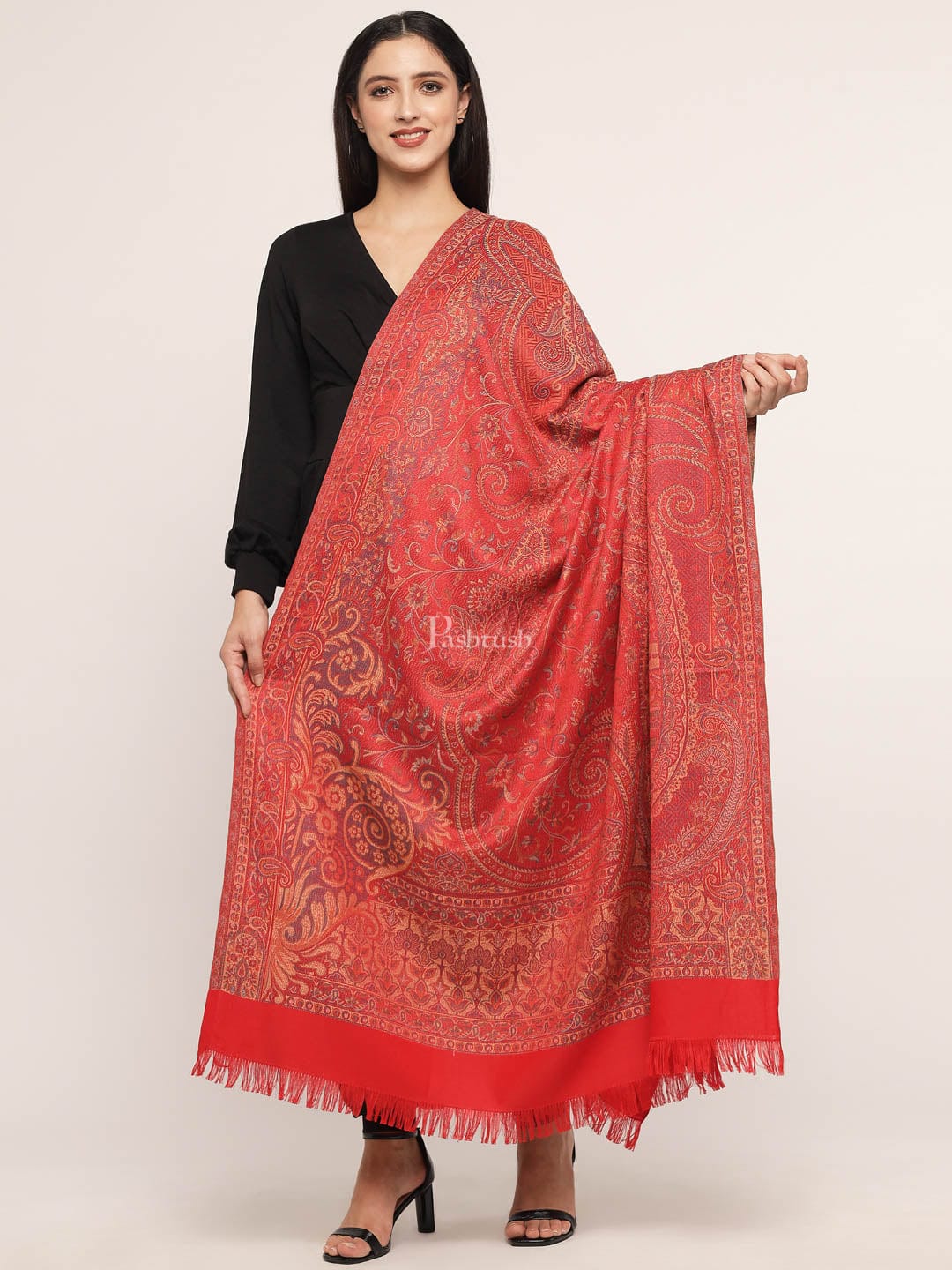 Pashtush Women's Jamawar Shawl