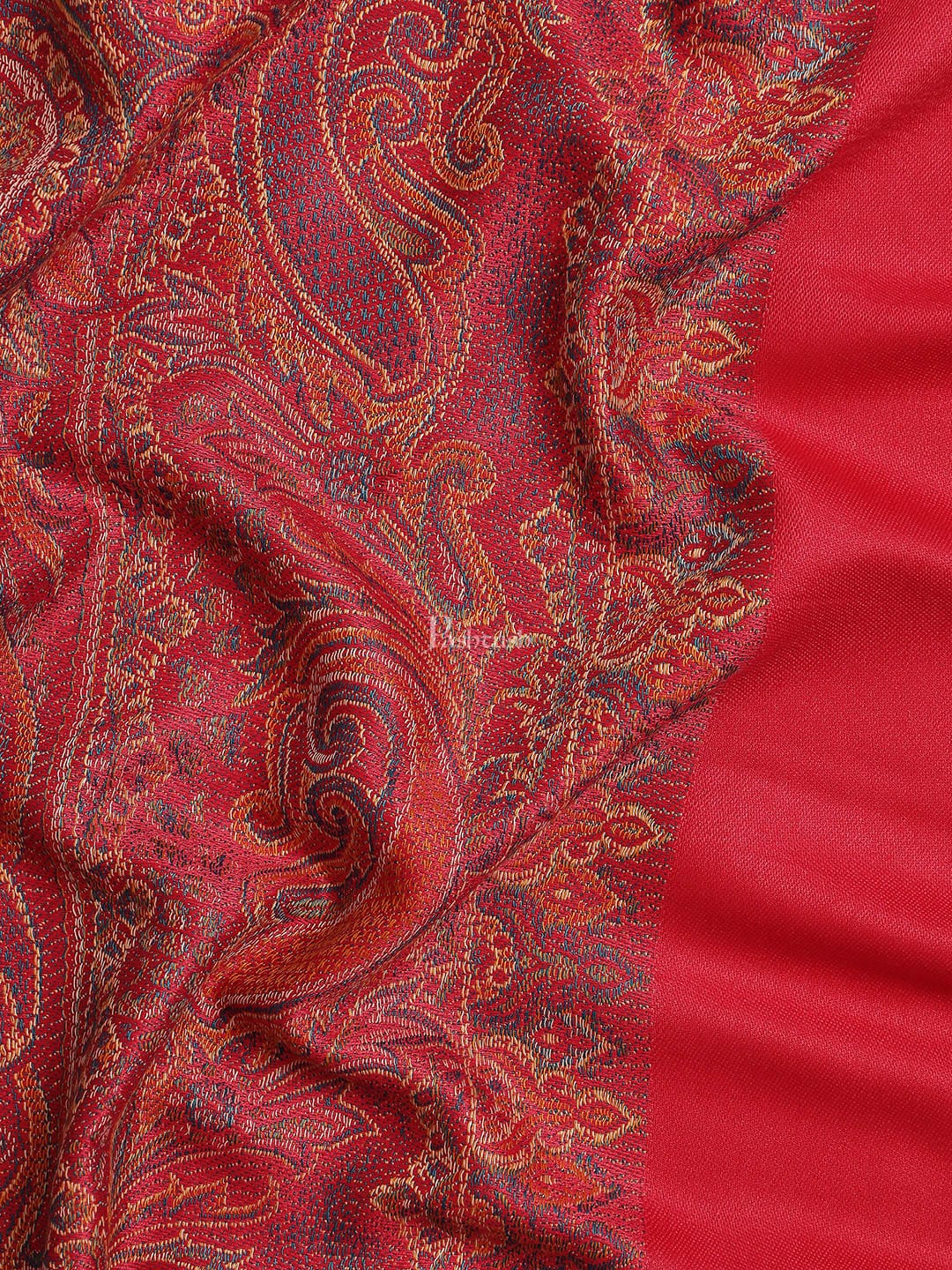 Pashtush Women'S Jamawar Reversible Shawl, Pink - Image 2