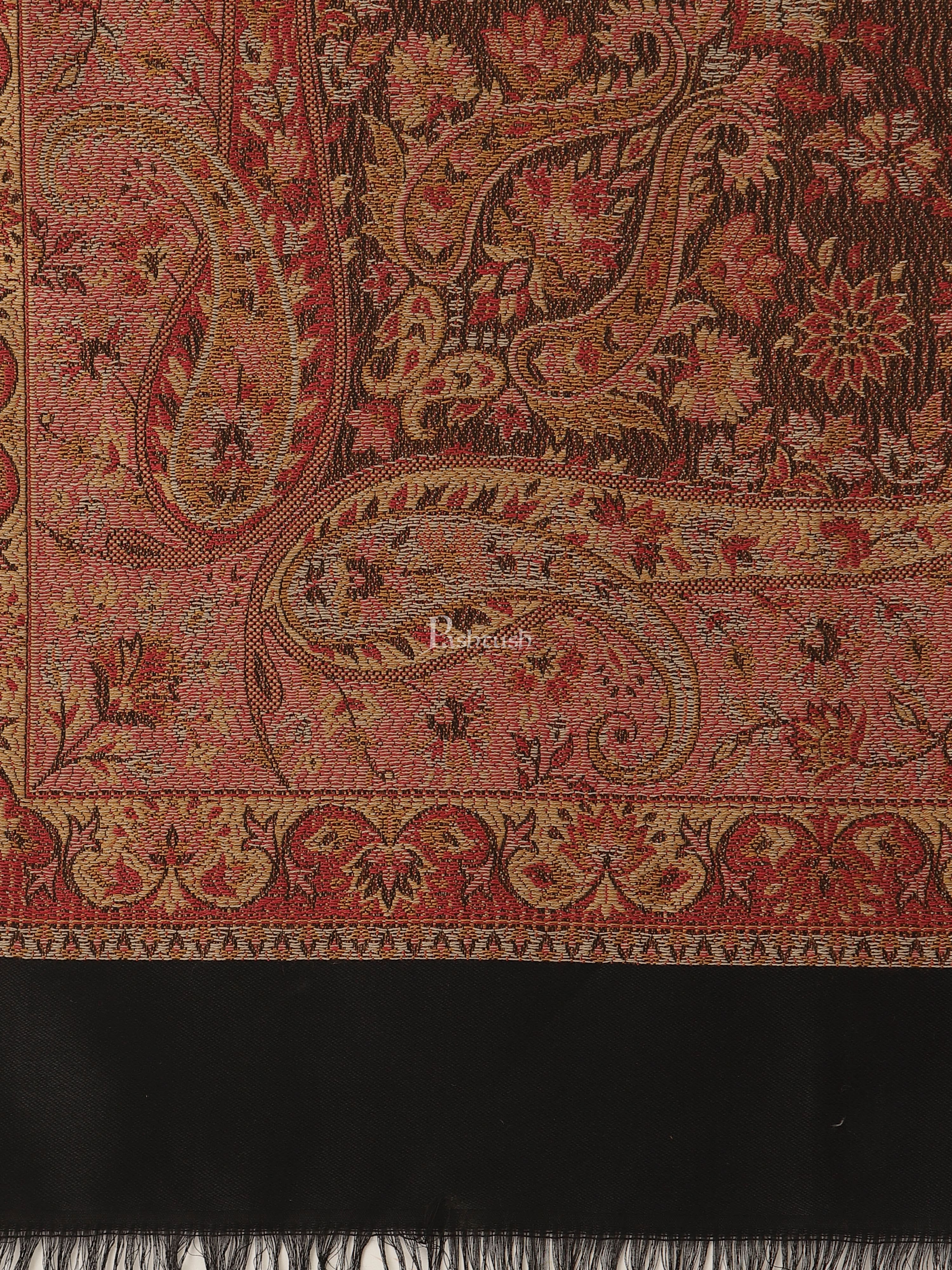 Pashtush Women'S Jamawar Shawl, Faux Pashmina - Image 3