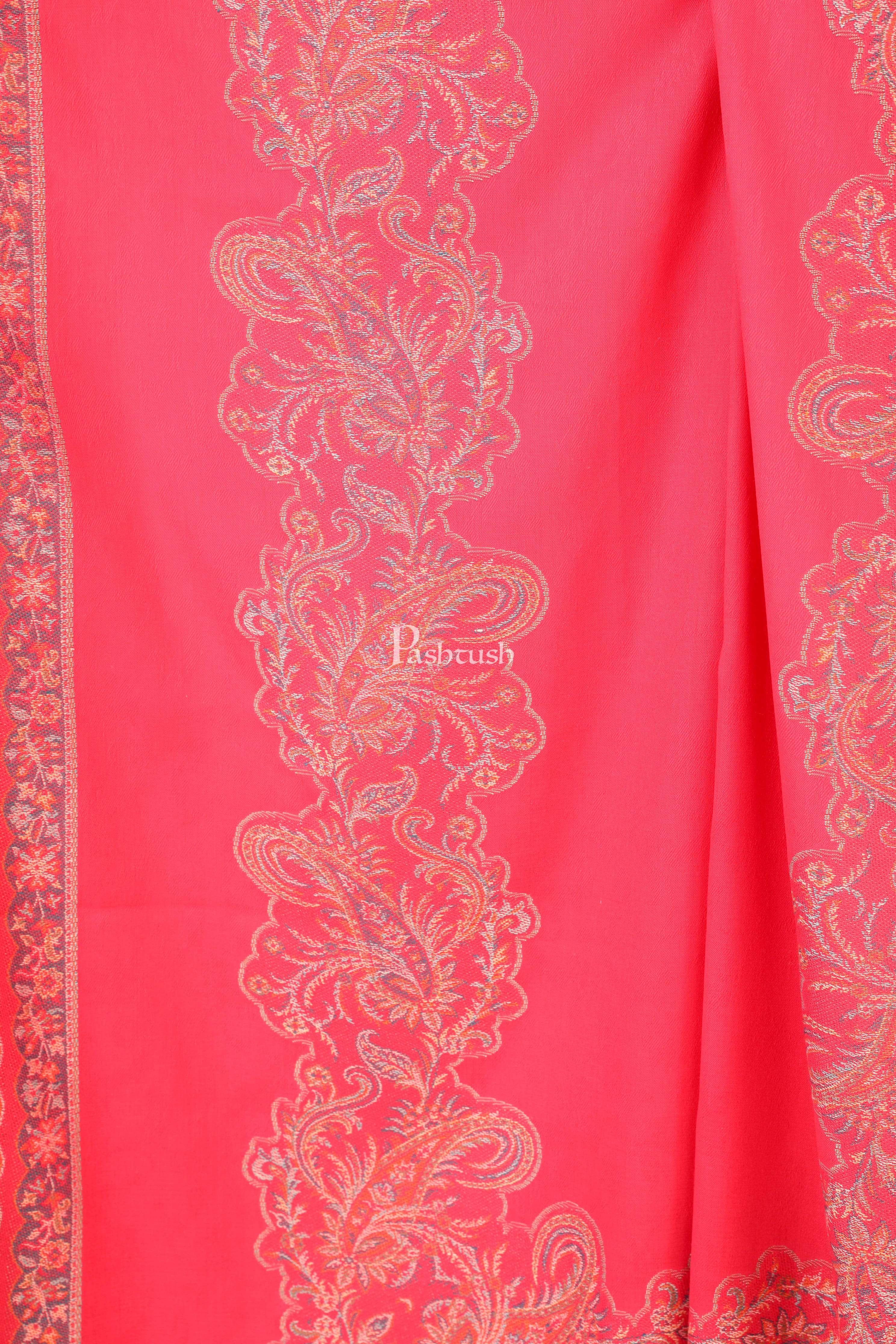 Pashtush Women'S Jamawar Shawl, Faux Pashmina - Image 2