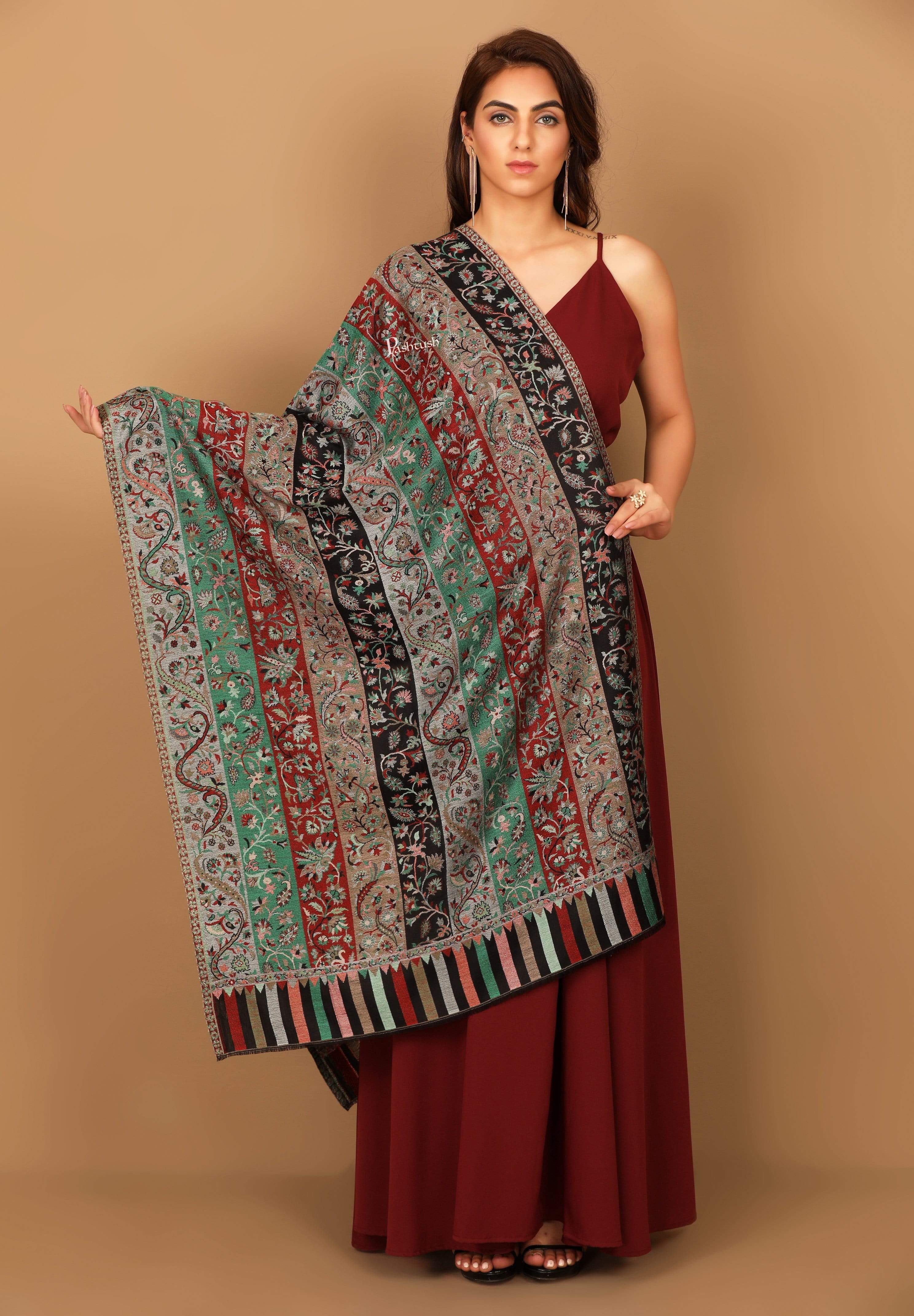 Pashtush Women'S Ethnic Design, Soft Bamboo Scarf, Casual Stoles, Wraps - Image 3