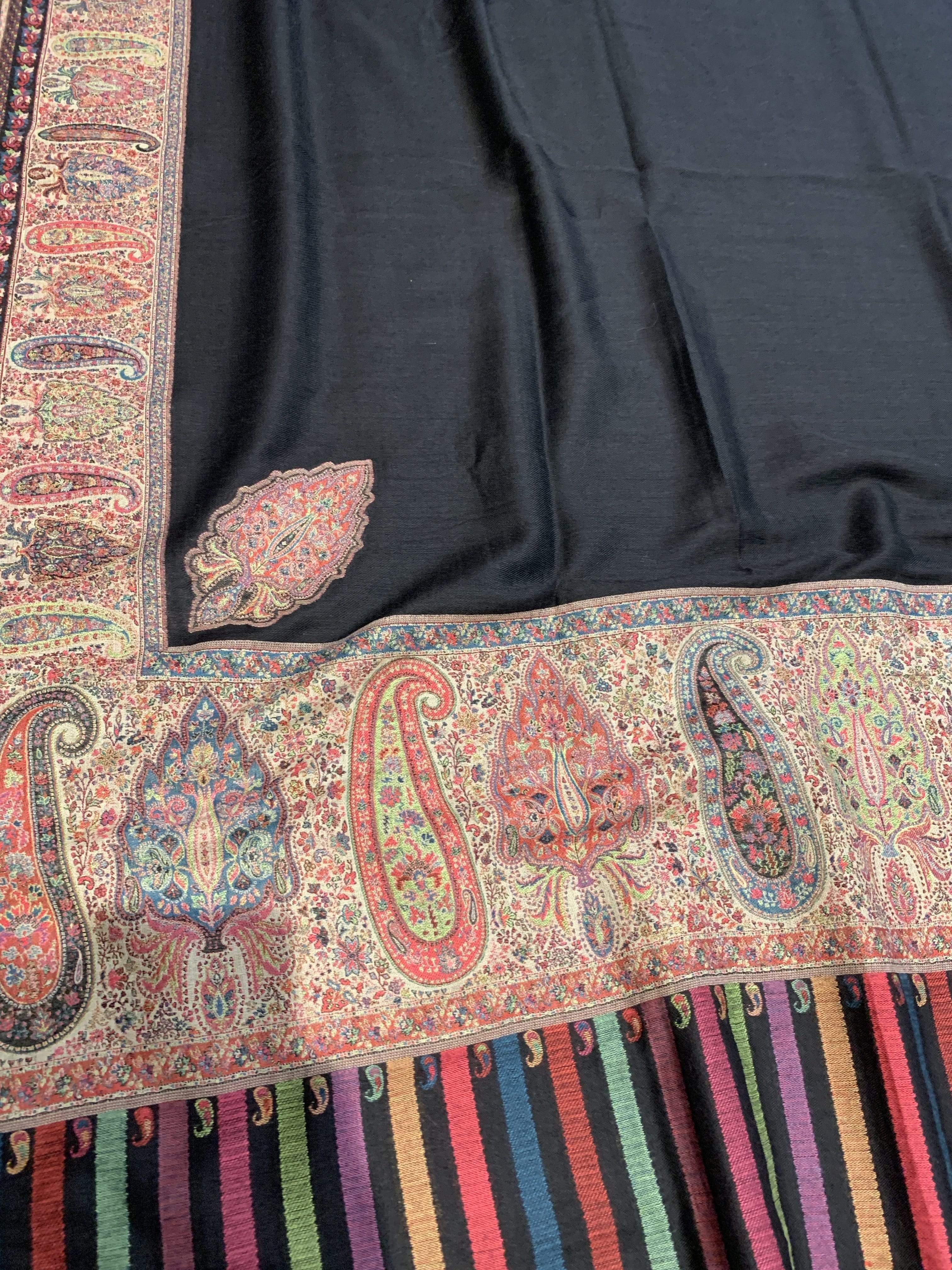 Pashtush Mens Ethnic Shawl, Full Size, Fine Wool