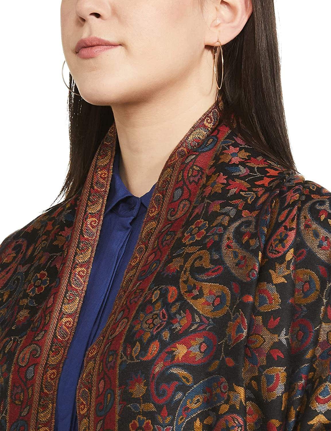 Pashtush Womens Ethnic Shawl, Faux Pashmina, Soft And Warm - Image 3