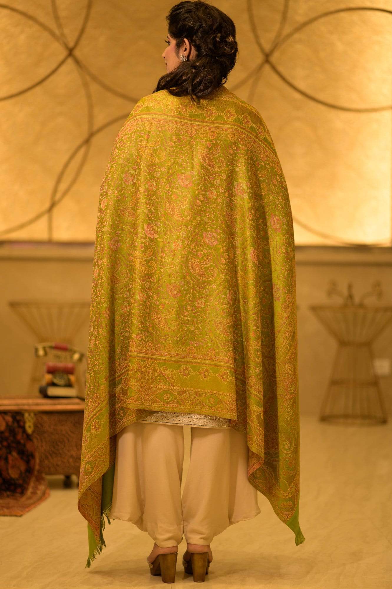 Pashtush Women'S Shawl, Faux Pashmina Design - Image 5