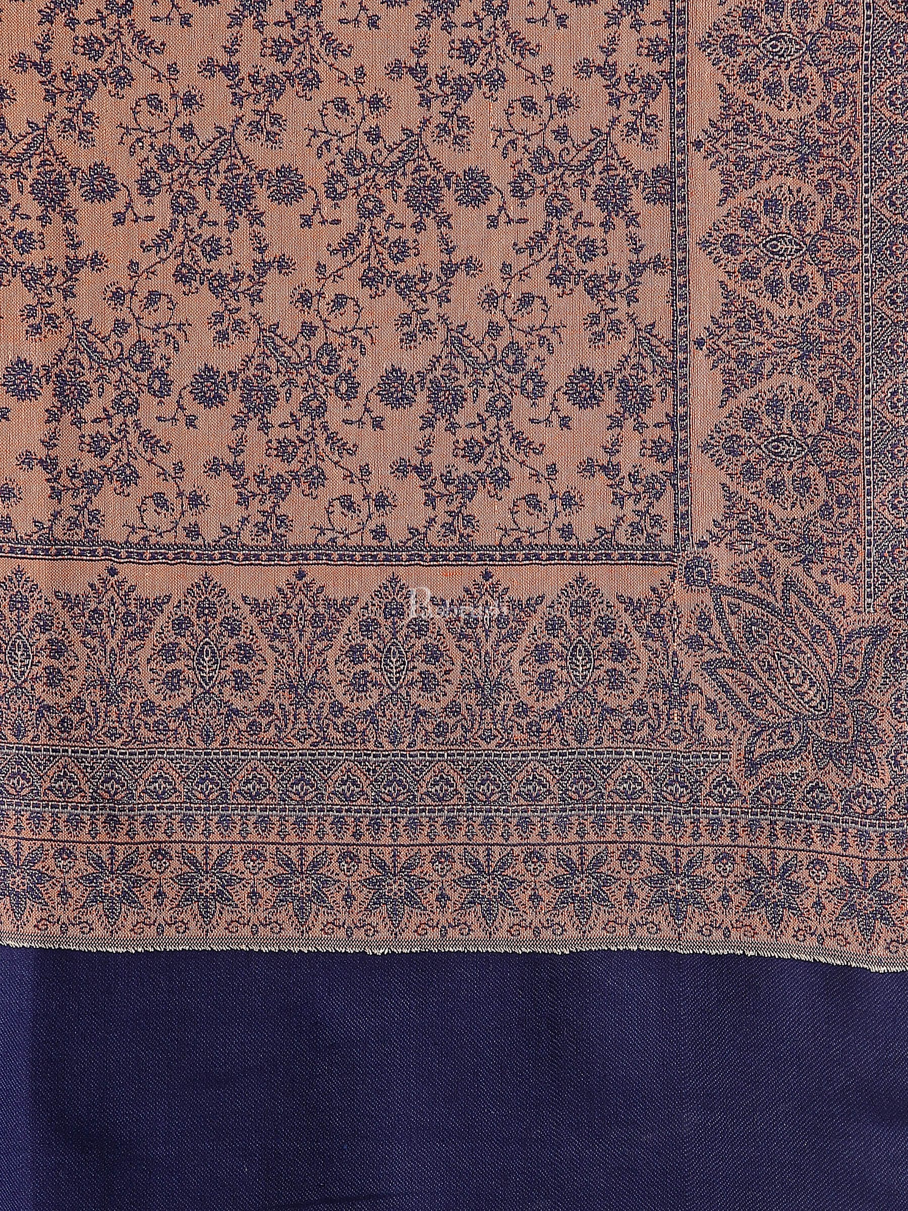 Pashtush Women'S Shawl, Faux Pashmina, Soft And Warm, Navy Blue - Image 2