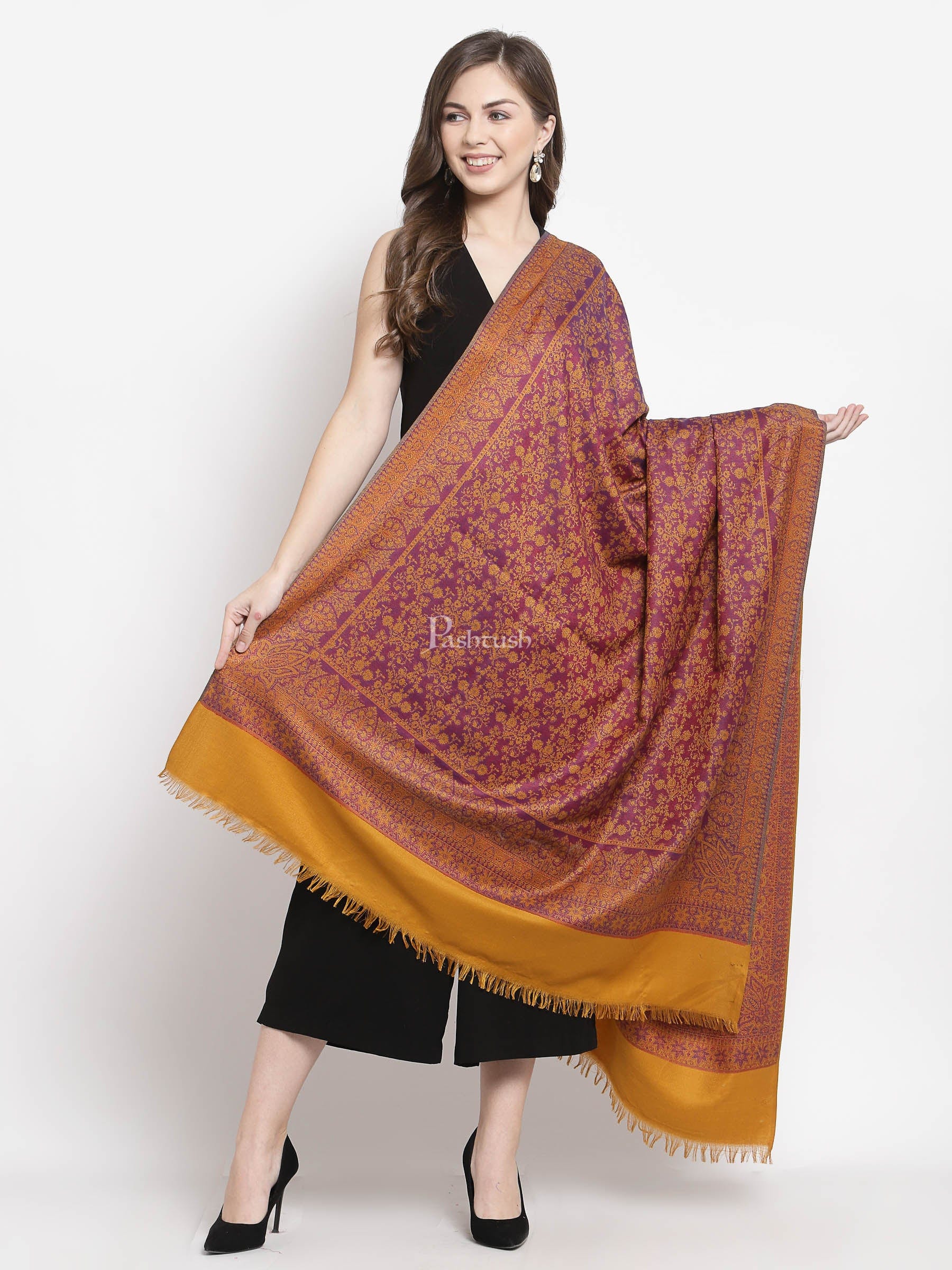 Pashtush Women'S Shawl, Faux Pashmina Design - Image 4