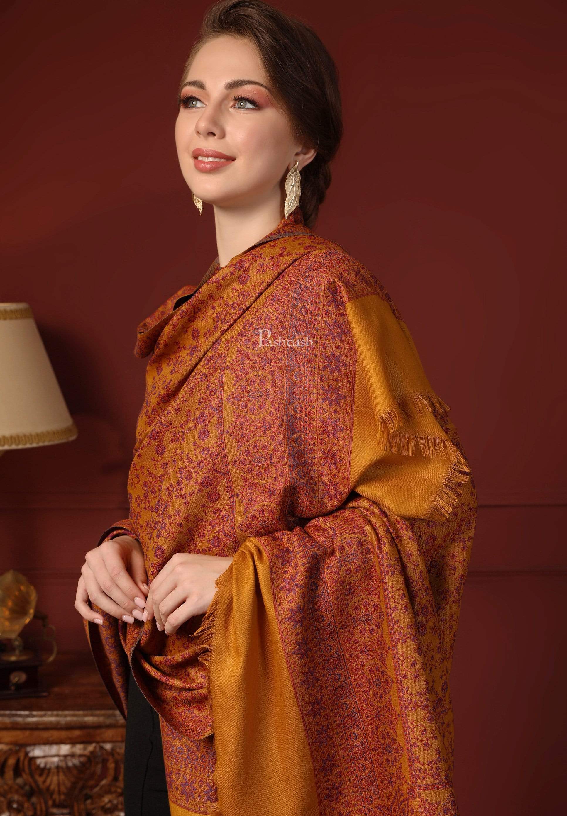 Pashtush Women'S Shawl, Faux Pashmina Design - Image 4