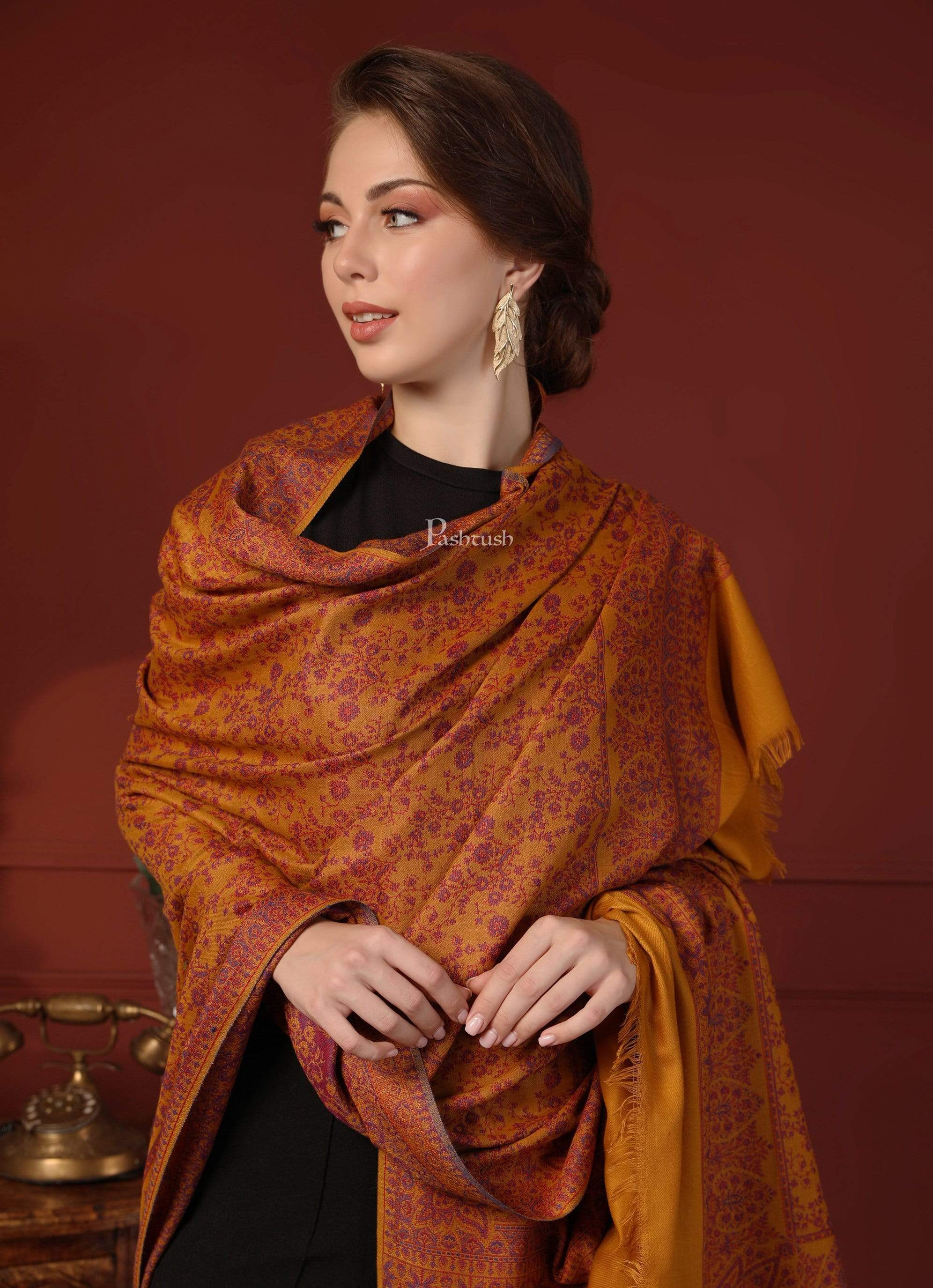 Pashtush Women'S Shawl, Faux Pashmina Design - Image 5