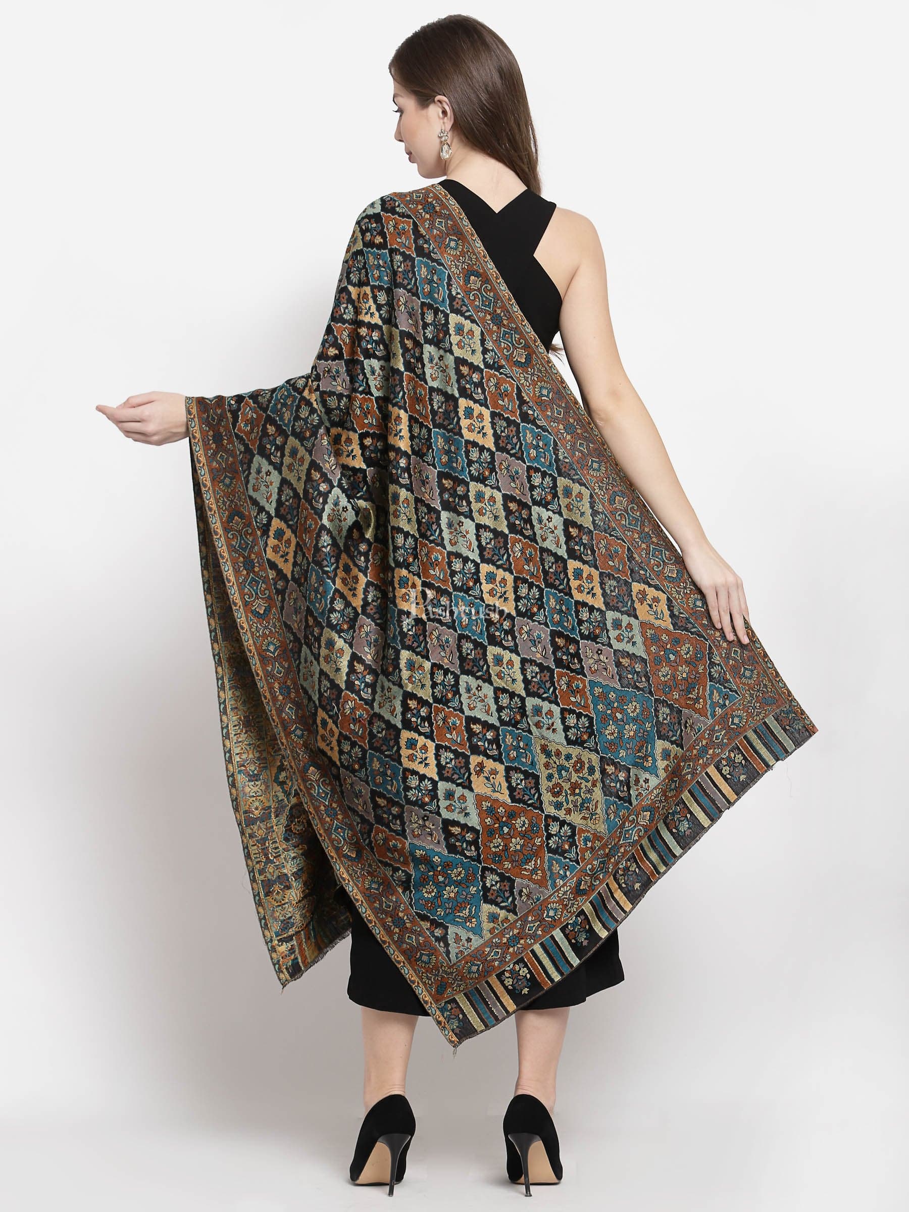 Pashtush Women'S Paisley Design, Soft Bamboo Scarf, Multi Coloured - Image 4