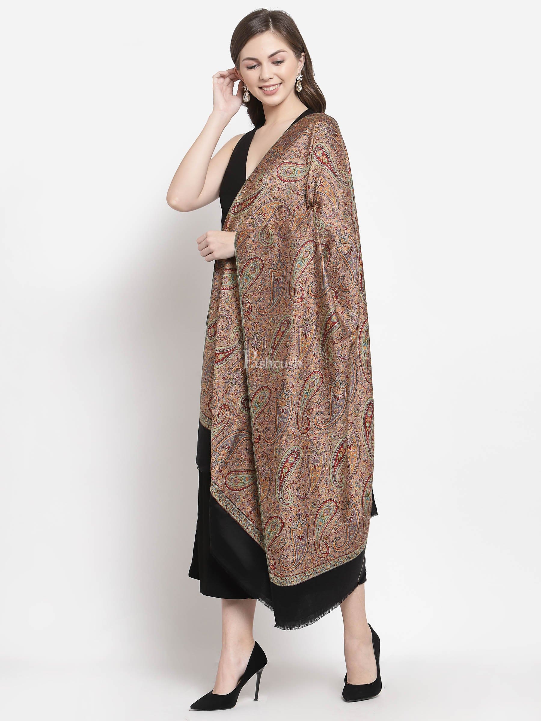 Pashtush Women'S Paisley Design, Soft Bamboo Scarf, Multi Coloured