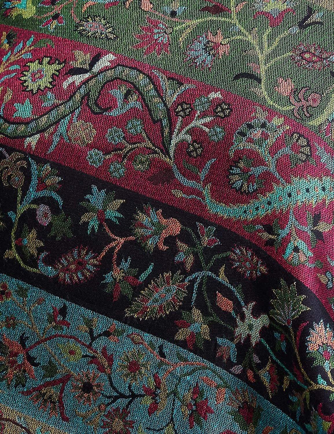 Pashtush Women'S Paisley Design, Soft Bamboo Scarf, Multi Coloured - Image 6