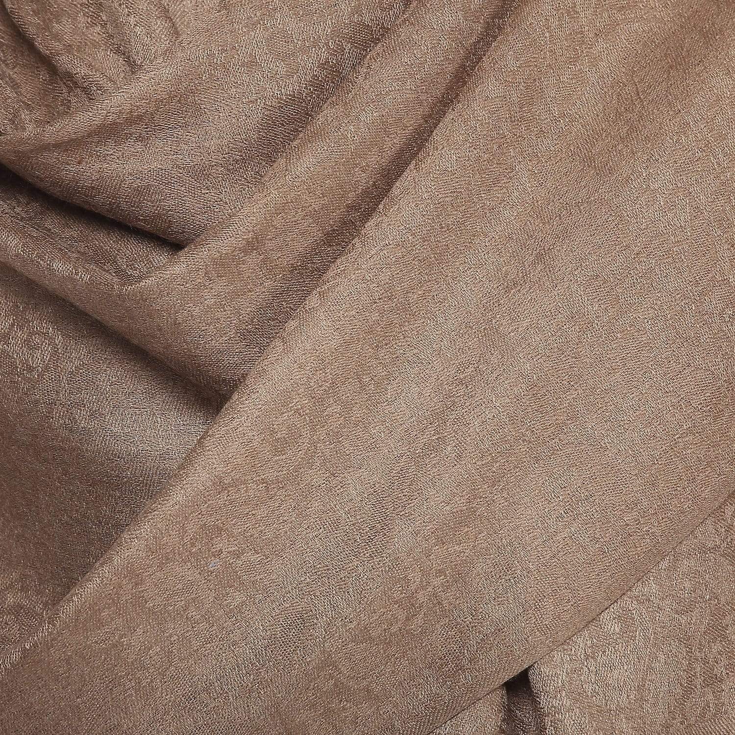 Pashtush Womens Paisley Weave Scarf, Soft And Warm, Luxury Wool - Taupe - Image 4