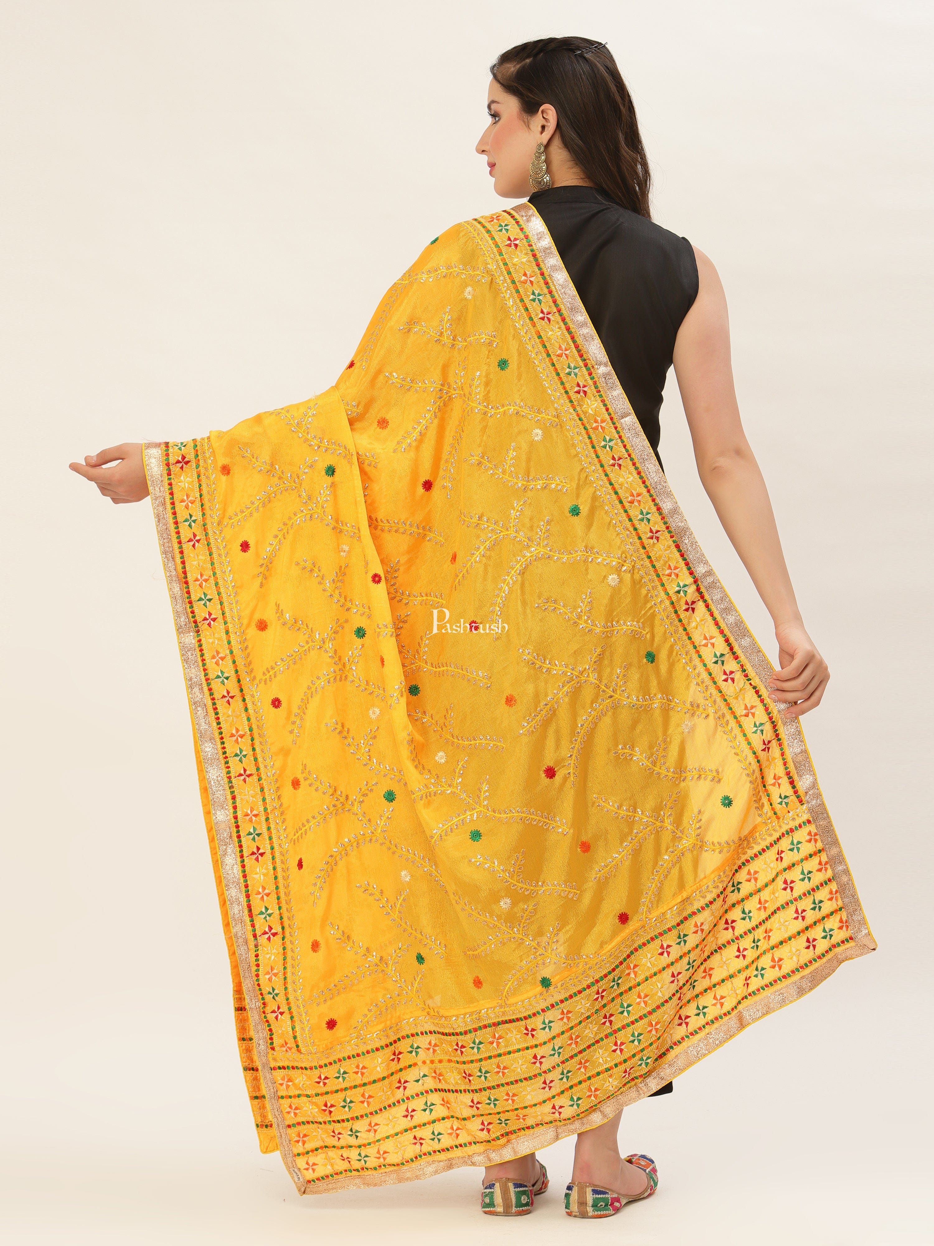 Pashtush Womens Phulkari Dupatta