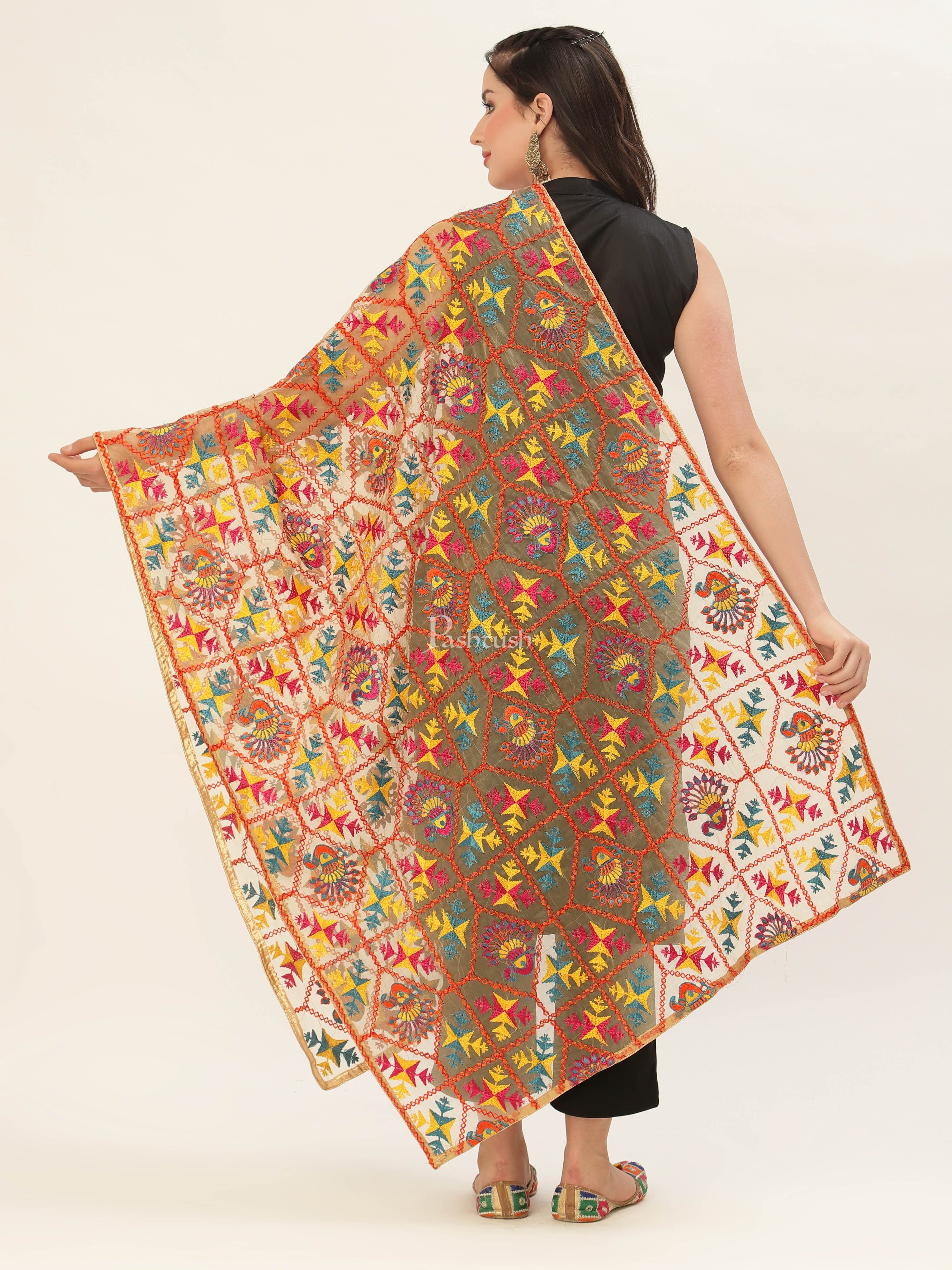 Pashtush Womens Phulkari Dupatta