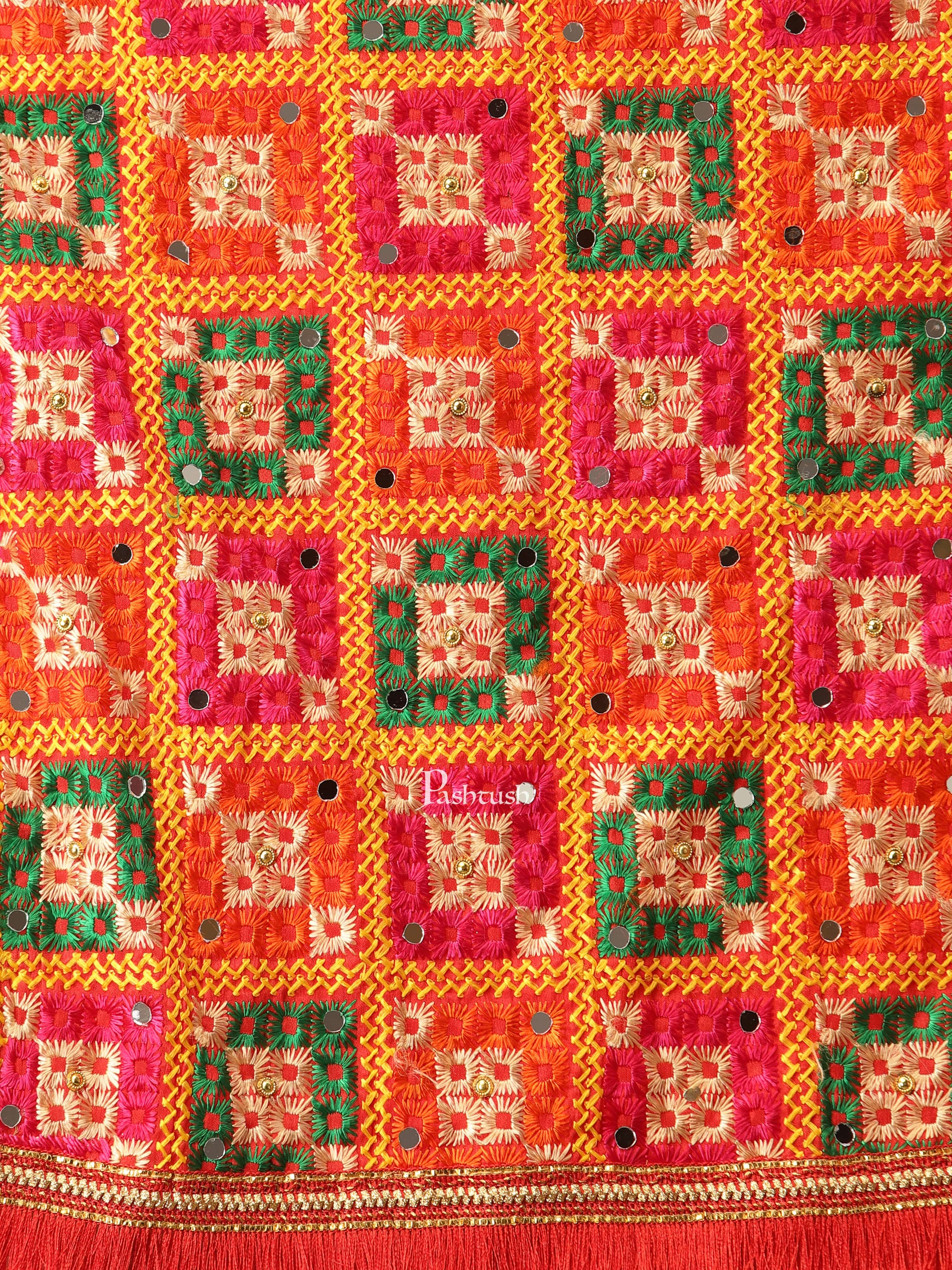 Pashtush Womens Phulkari Dupatta - Image 2