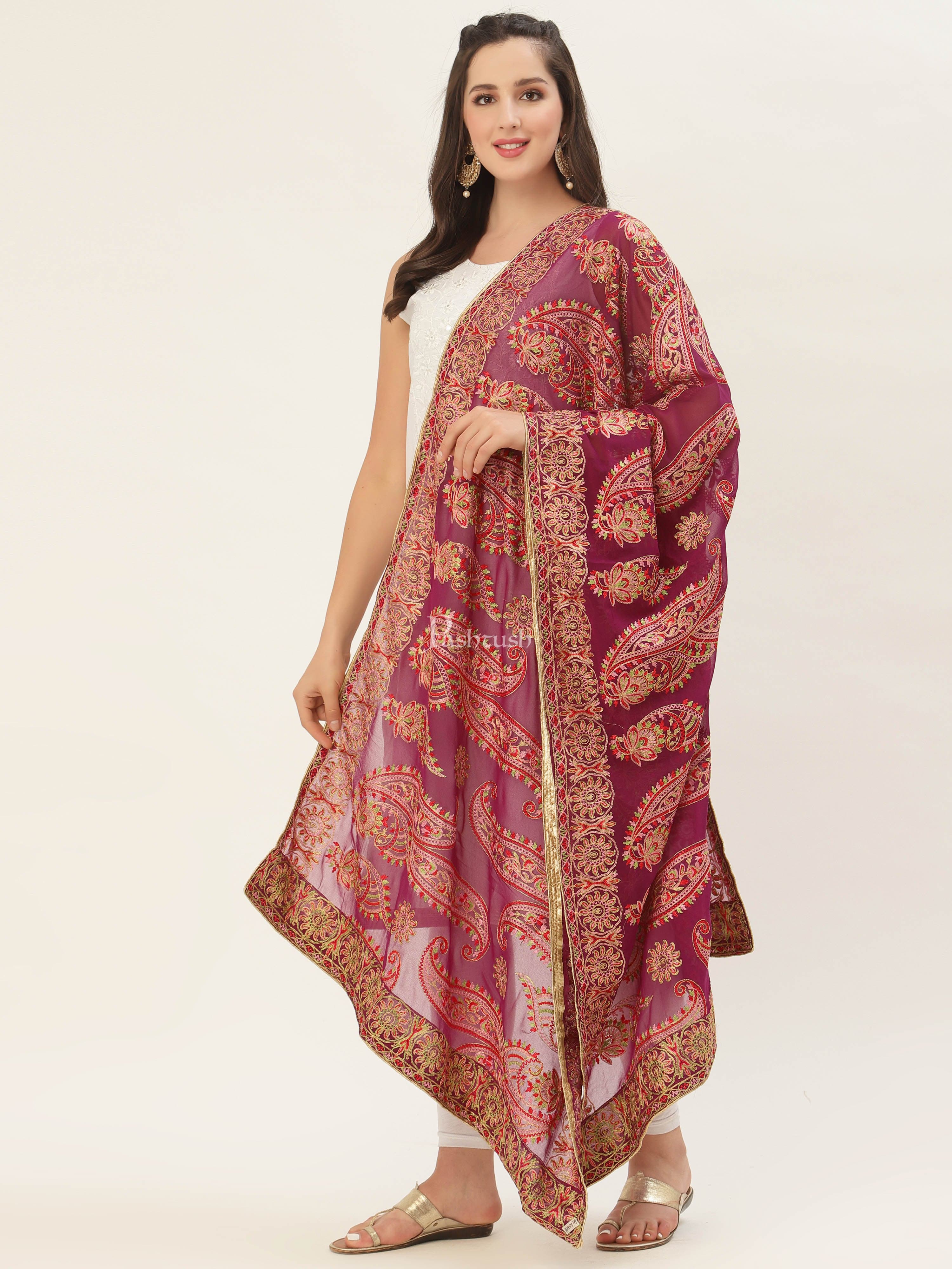 Pashtush Womens Phulkari Dupatta