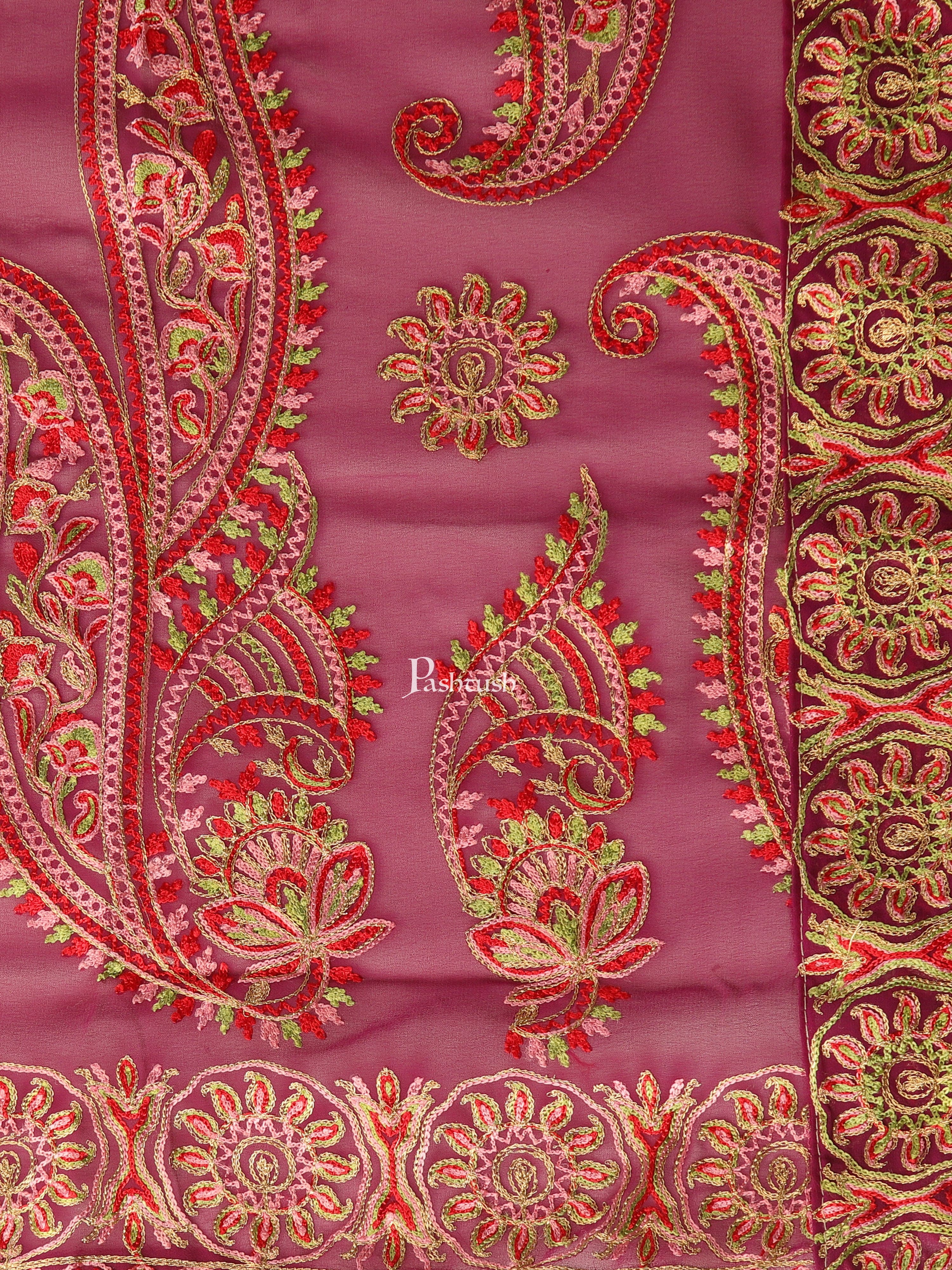 Pashtush Womens Phulkari Dupatta - Image 3