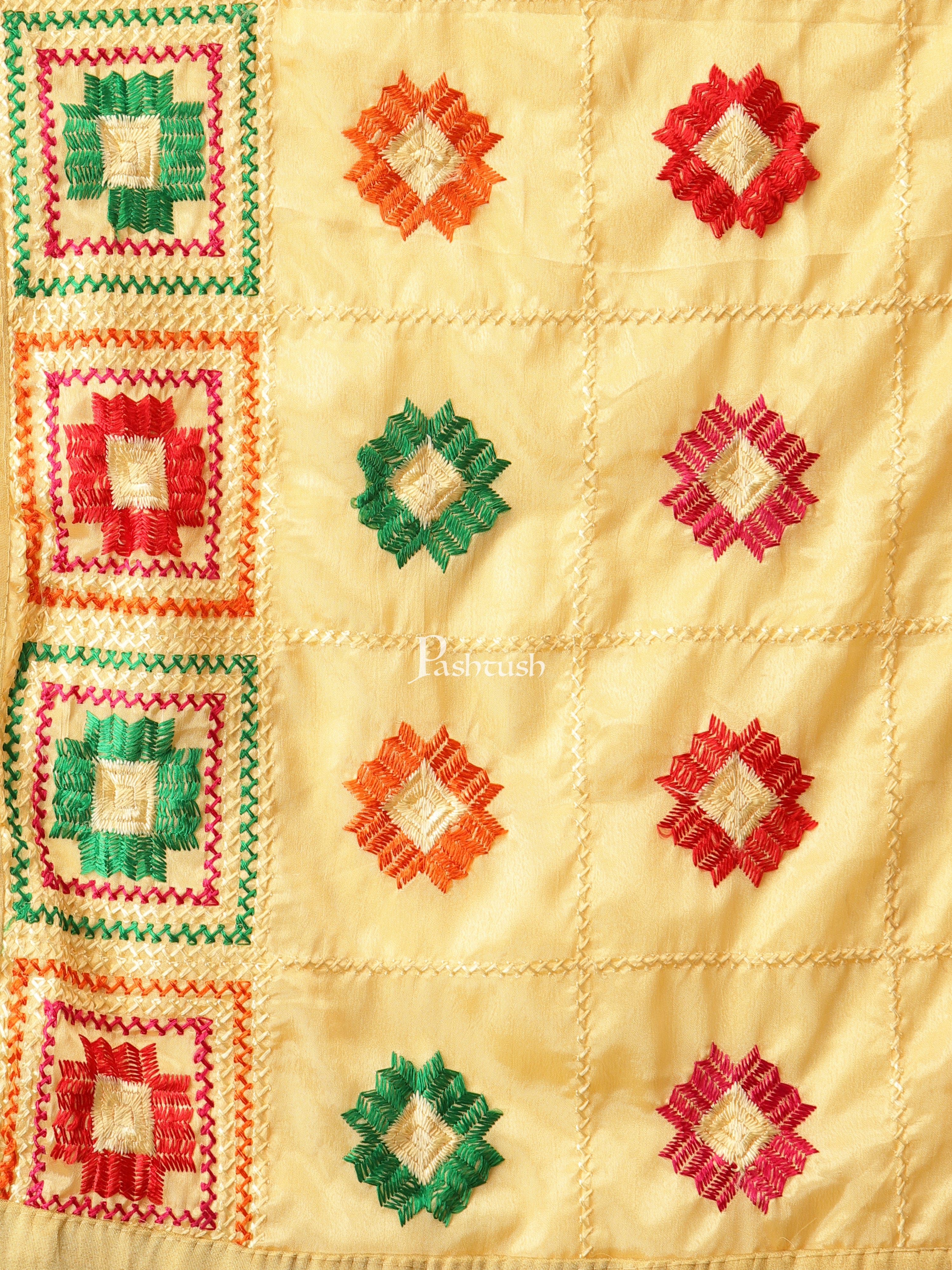 Pashtush Womens Phulkari Dupatta - Image 2