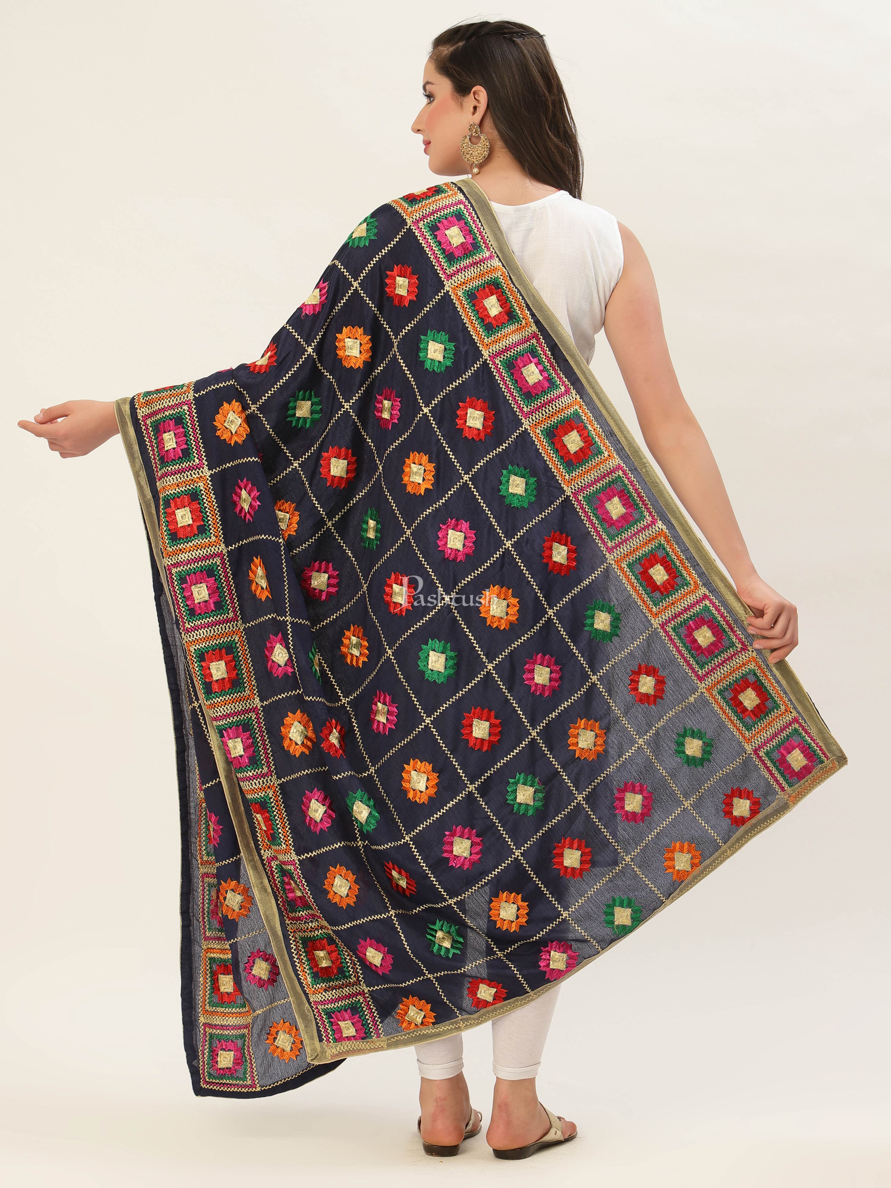 Pashtush Womens Phulkari Dupatta