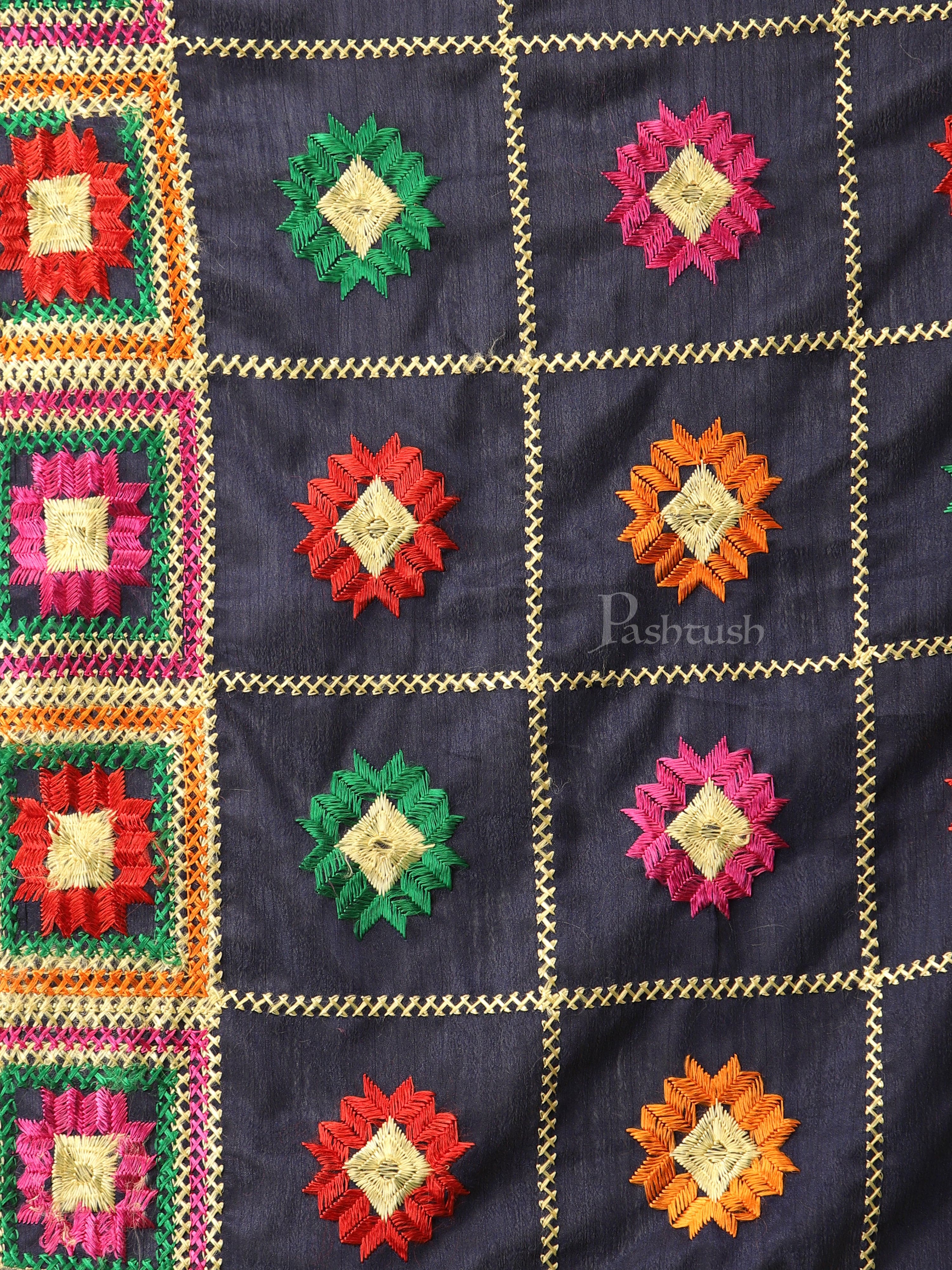 Pashtush Womens Phulkari Dupatta - Image 3