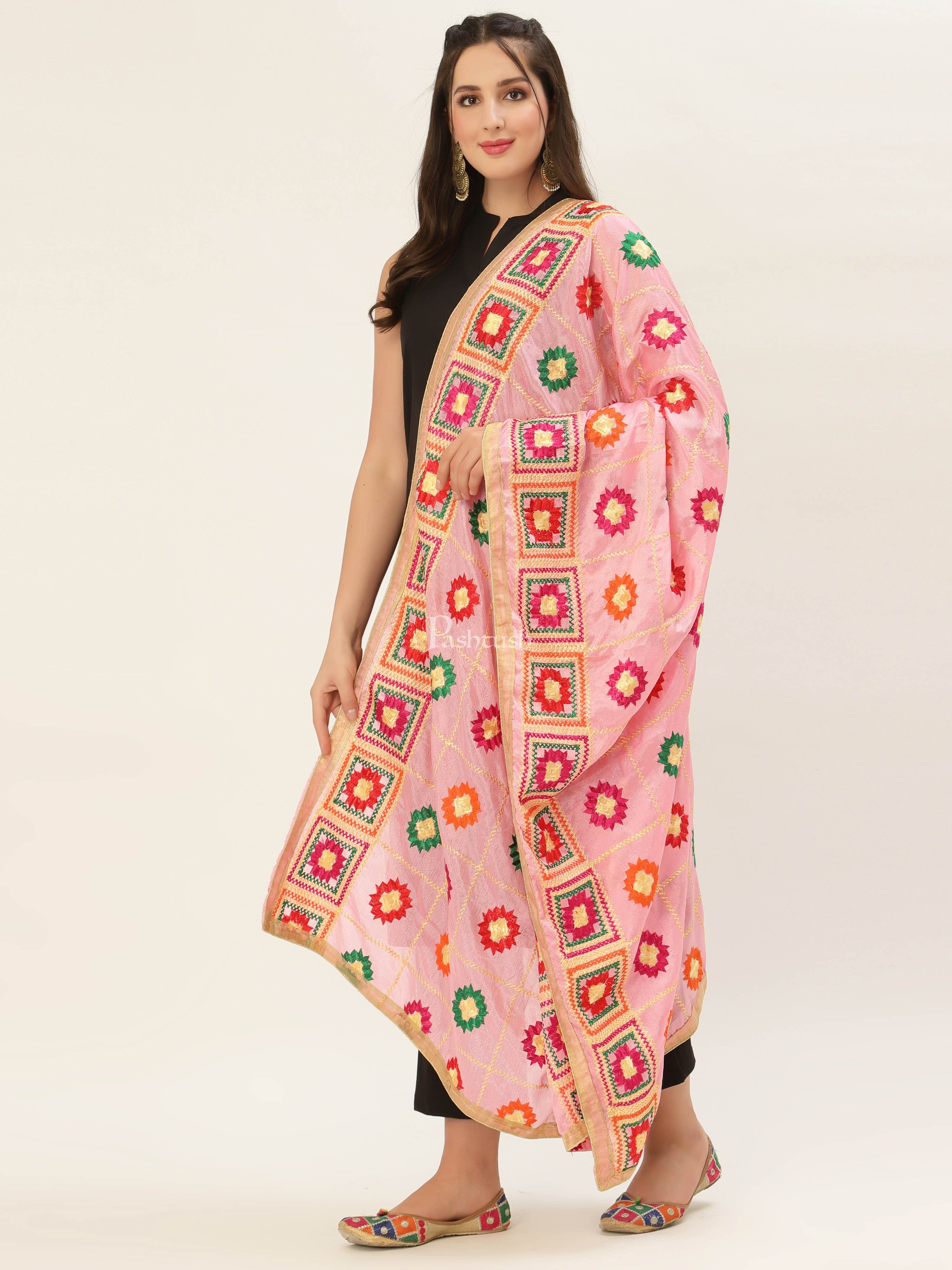 Pashtush Womens Phulkari Dupatta