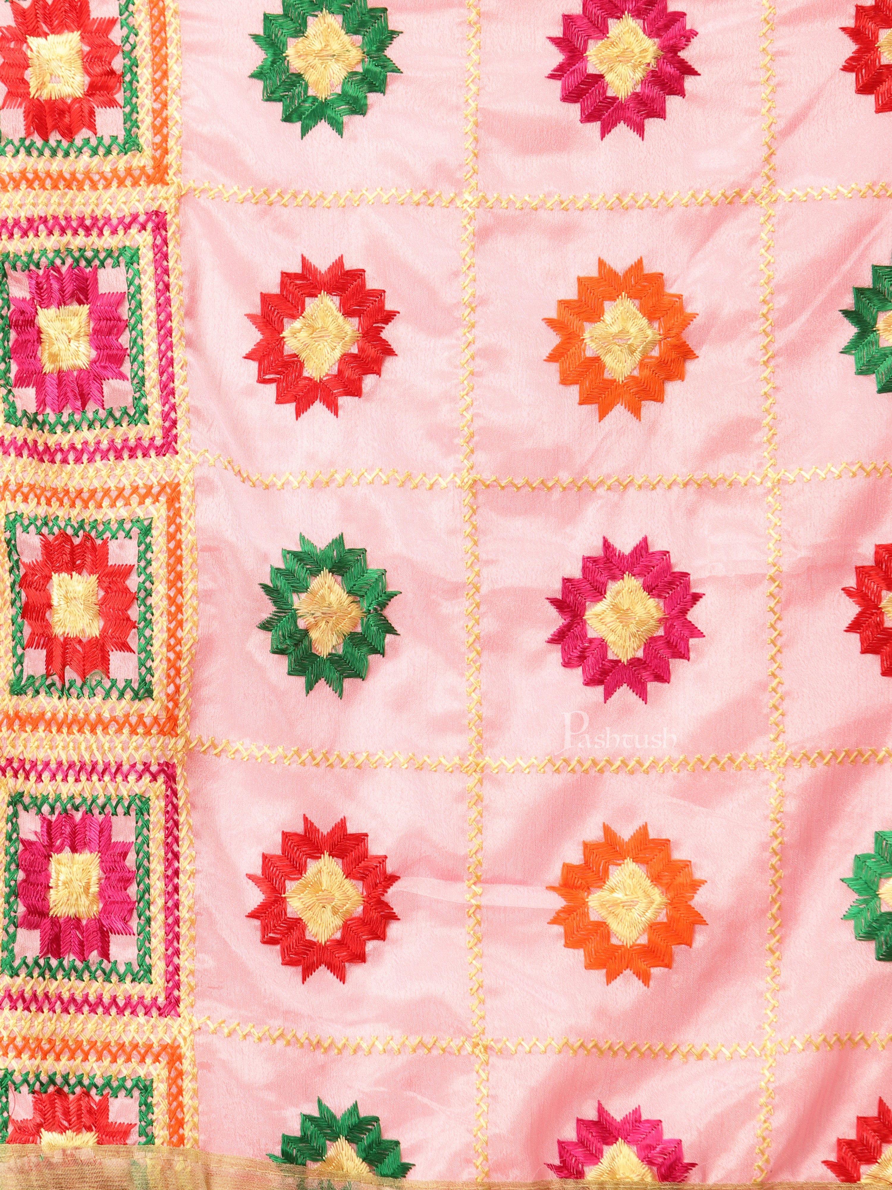 Pashtush Womens Phulkari Dupatta - Image 3