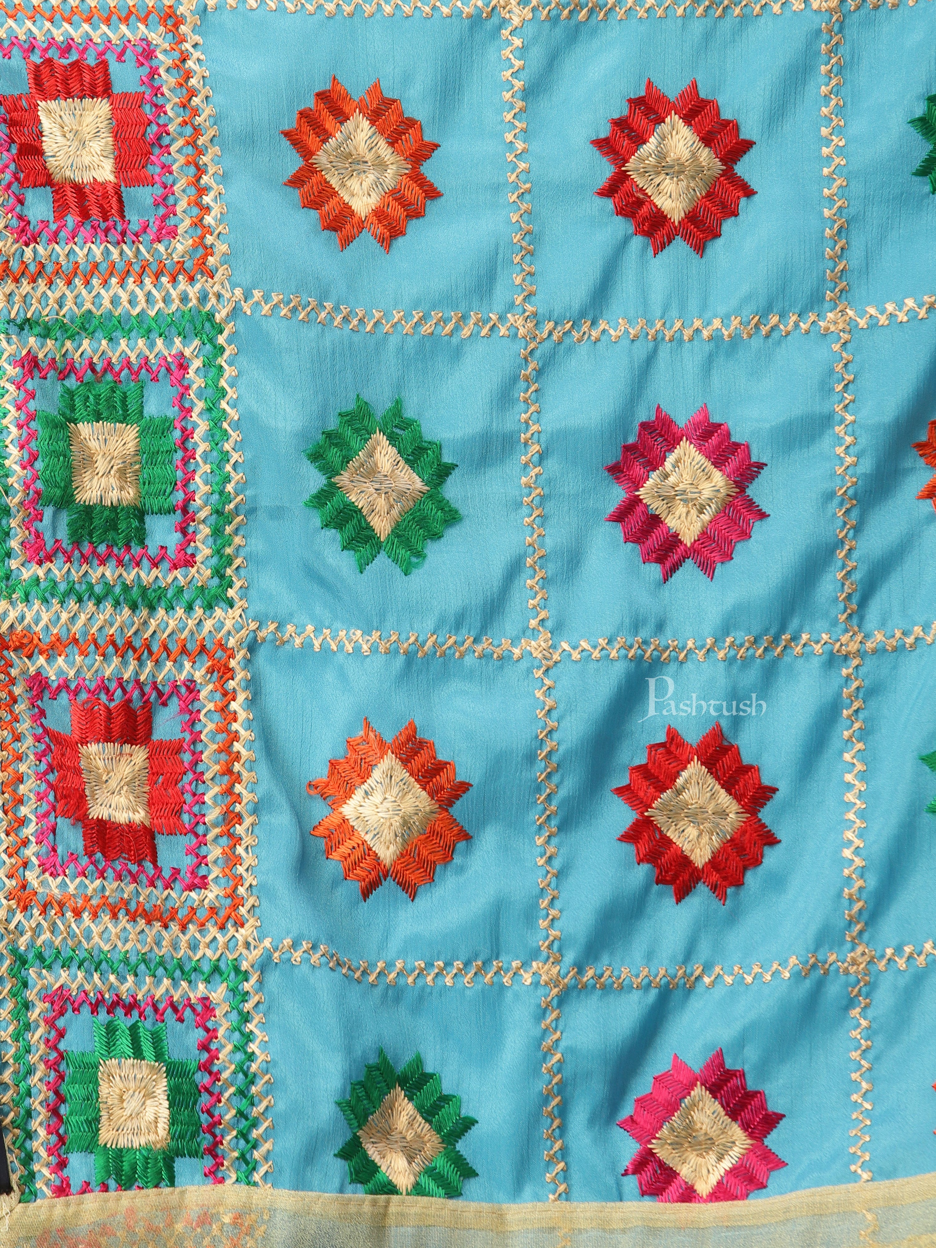 Pashtush Womens Phulkari Dupatta - Image 2
