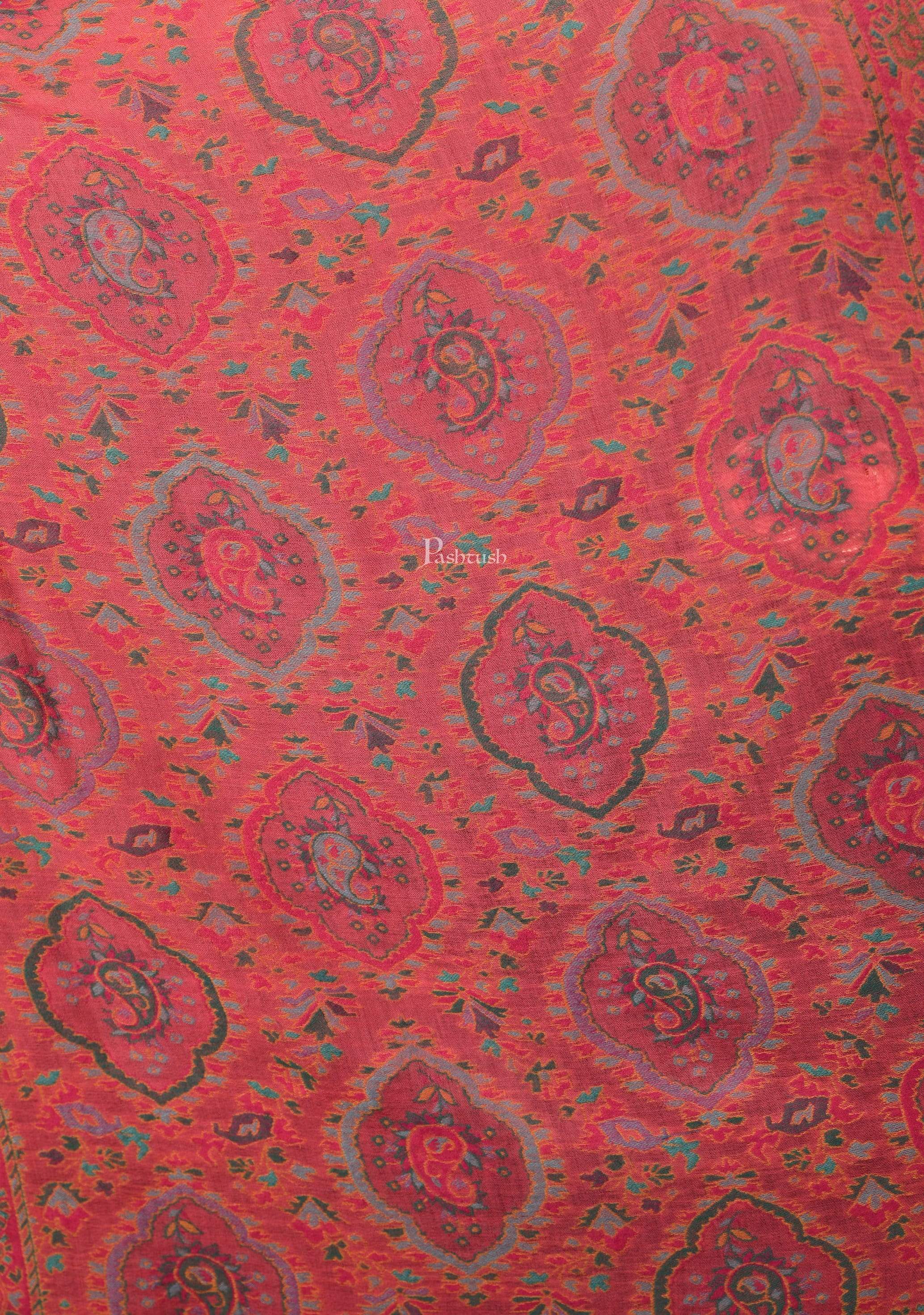 Pashtush Womens Pure Wool Ethnic Stole, With Woolmark Certification - Image 2