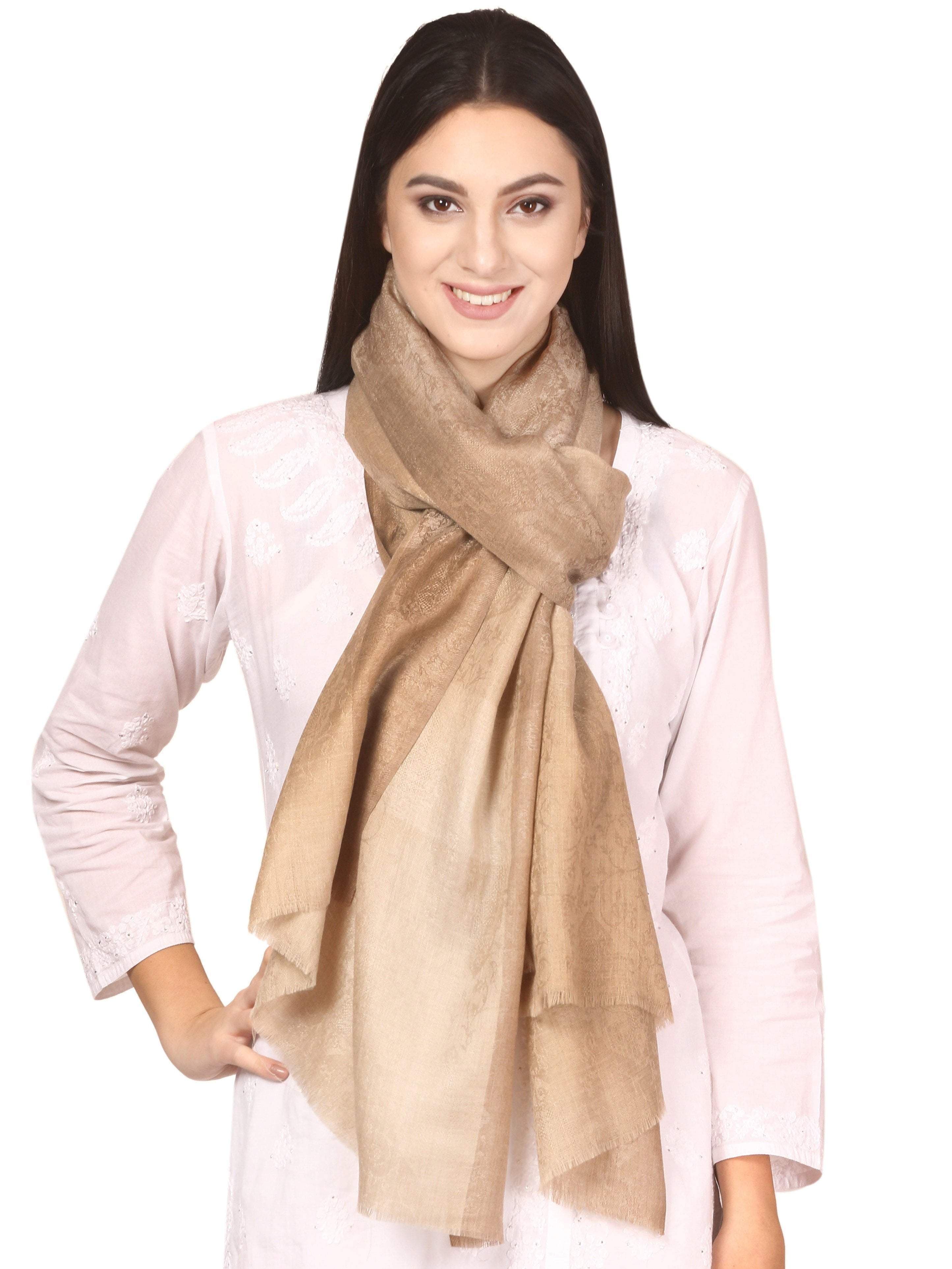Pashtush Women'S Reversible Stole, Fine Wool Scarf (Extra Soft And Warm)