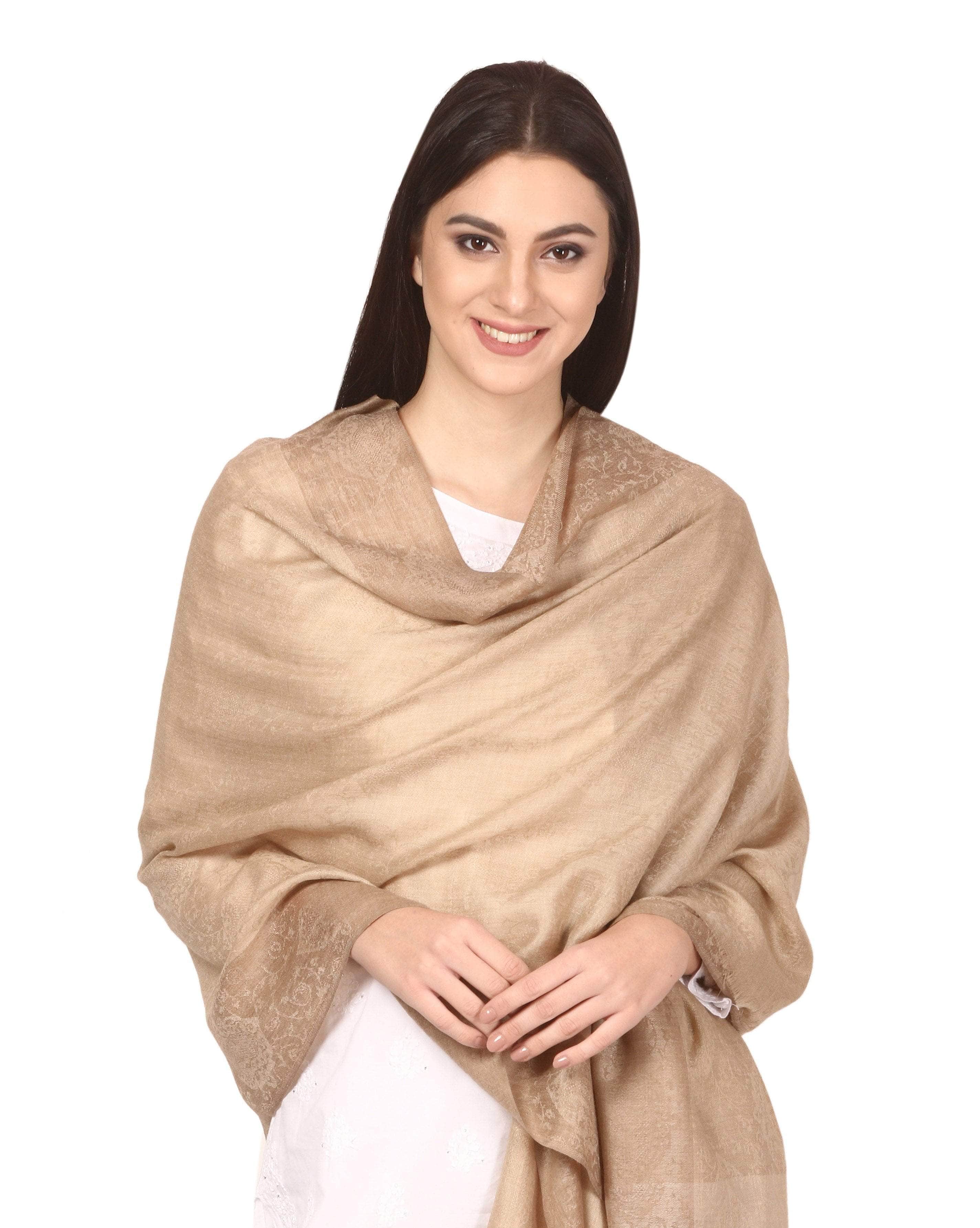 Pashtush Women'S Reversible Stole, Fine Wool Scarf (Extra Soft And Warm) - Image 3