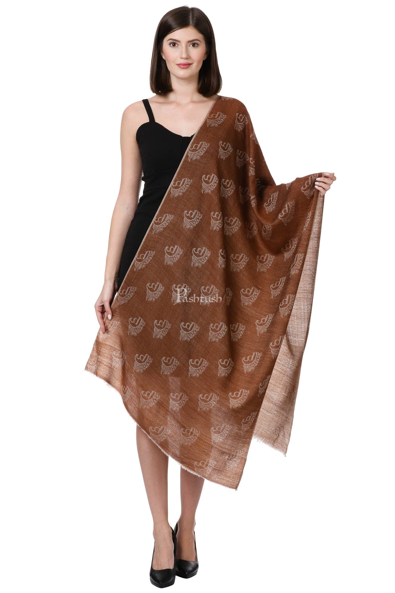 Pashtush Signature Scarf, Fine Wool Luxury Design Scarf, Stole, Weaving Design For Women