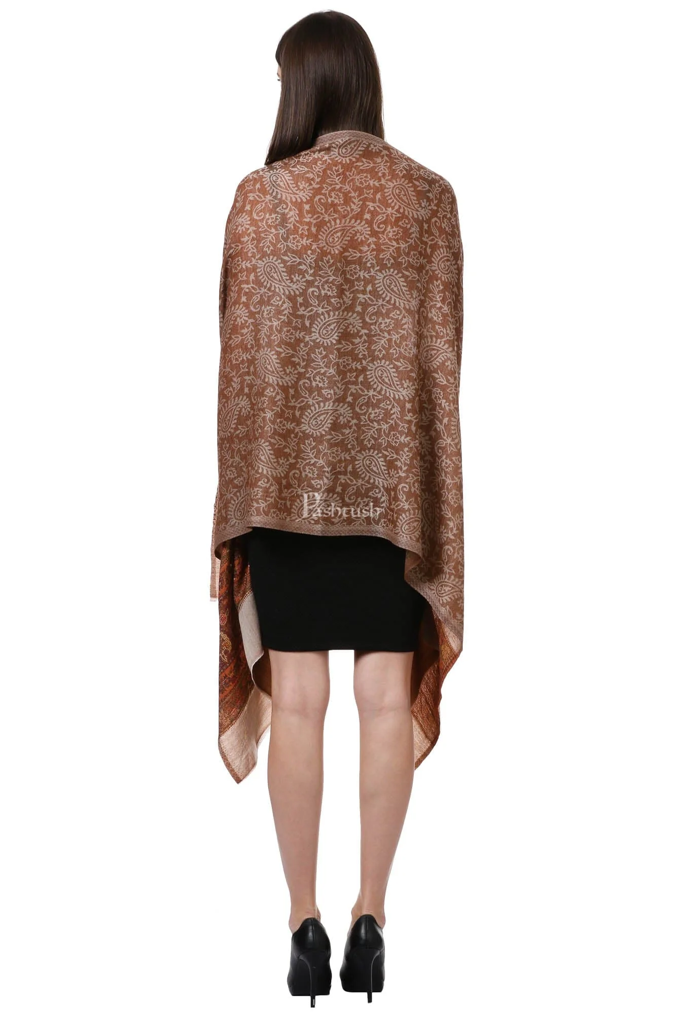 Pashtush Women'S Silk-Wool, Soft Reversible Stole - Image 4