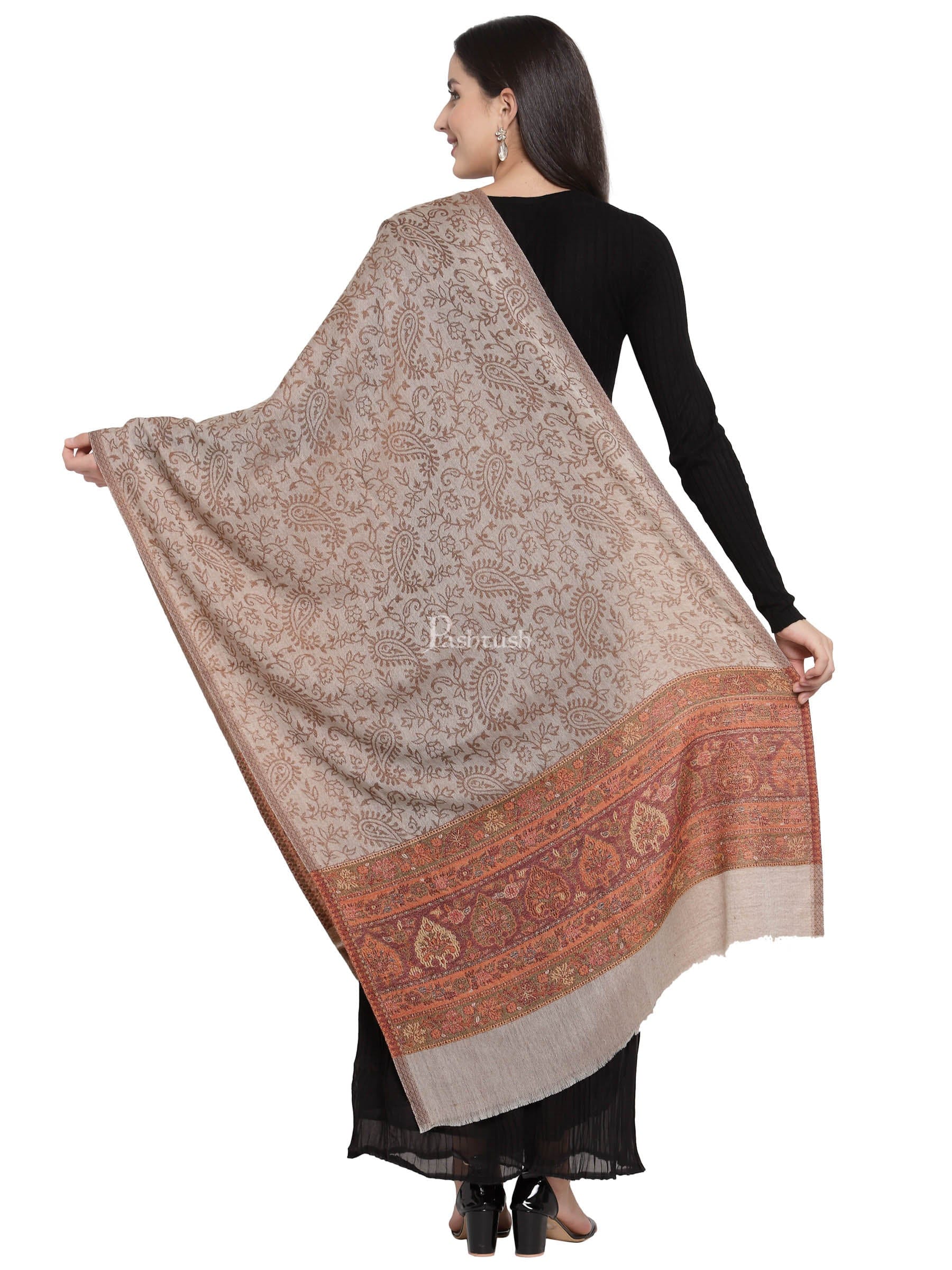 Pashtush Women'S Silk-Wool, Soft Reversible Stole - Image 3