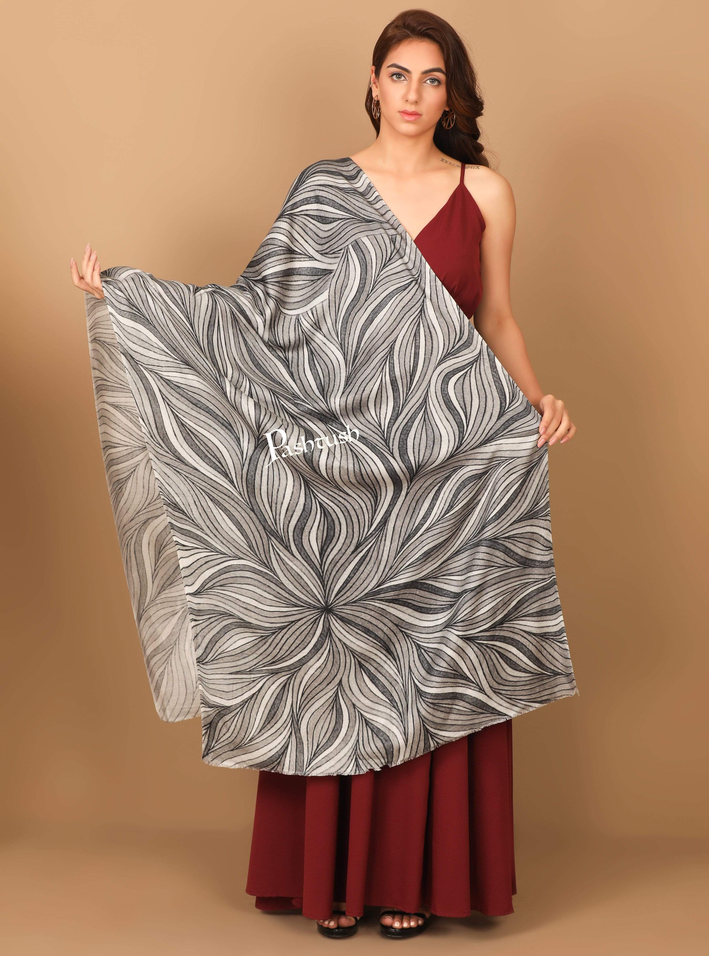 Pashtush Women'S Soft Bamboo Scarf, Casual, Printed Scarf, Extra Soft
