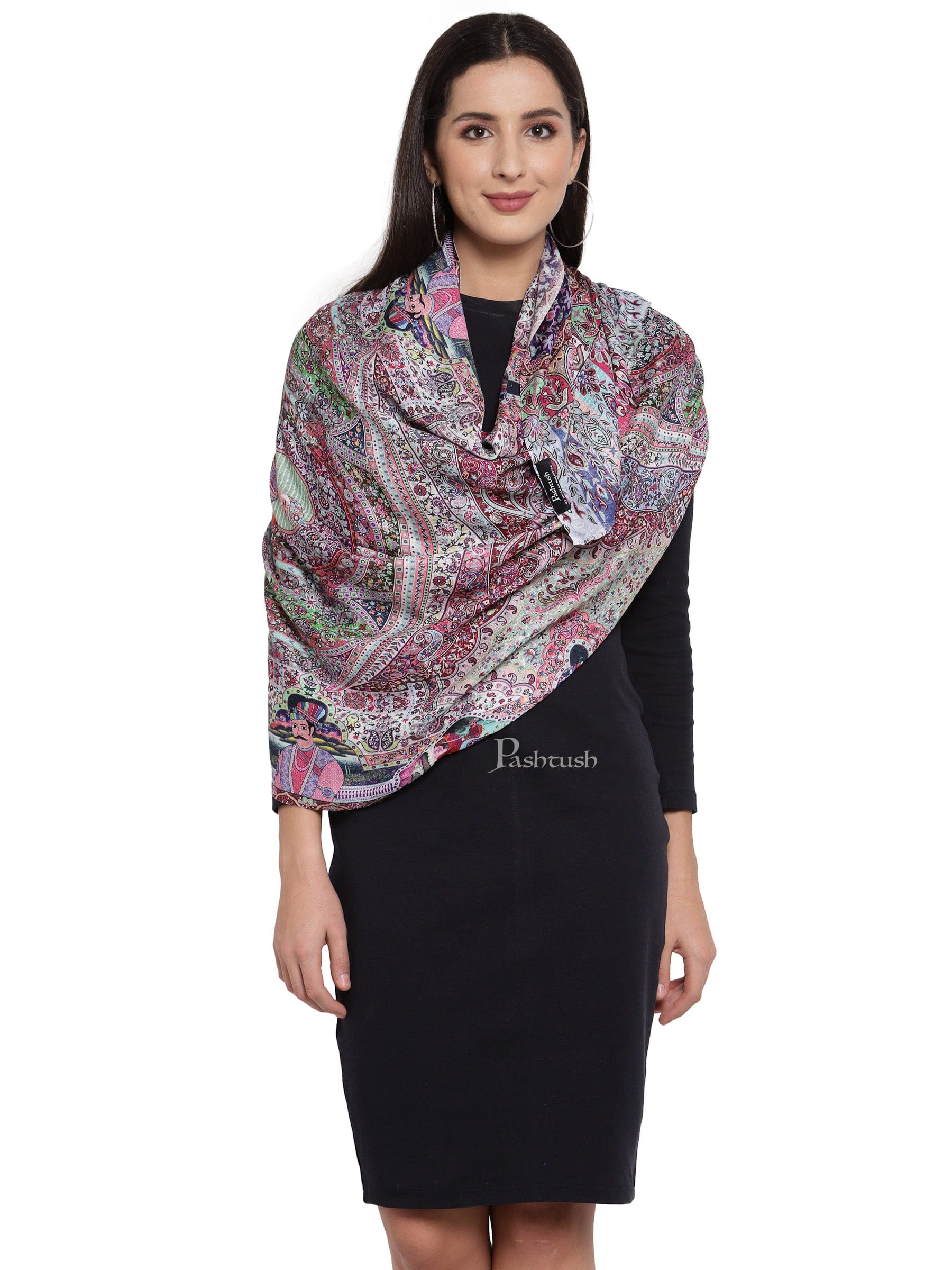 Pashtush Women'S Soft Bamboo Scarf, Casual Shawls, Stoles, Wraps (Soft Bamboo) - Darbar - Image 5