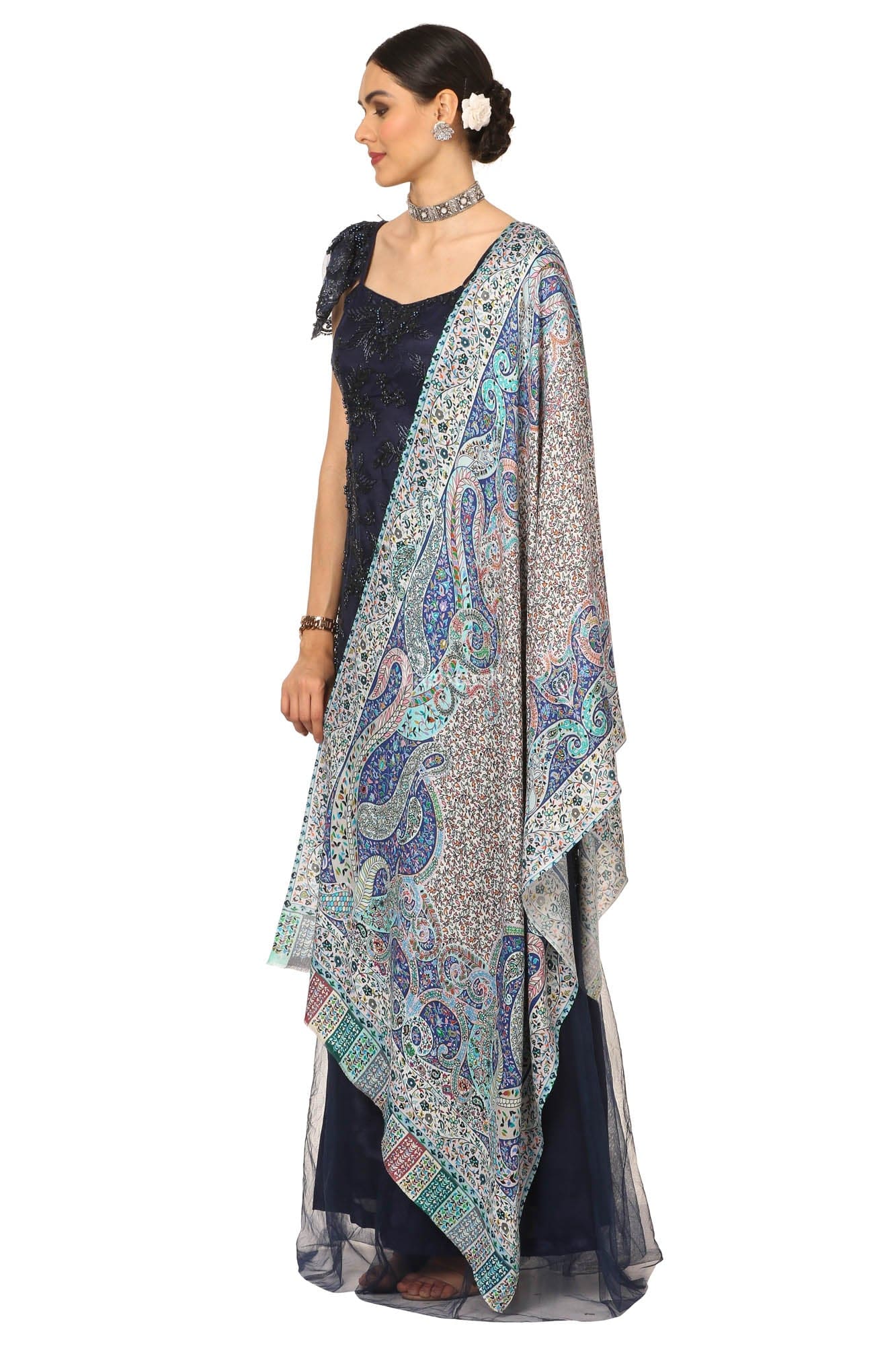 Pashtush Women'S Soft Bamboo Scarf, Casual Shawls, Stoles, Wraps (Soft Bamboo) - Paisely Garden - Image 5