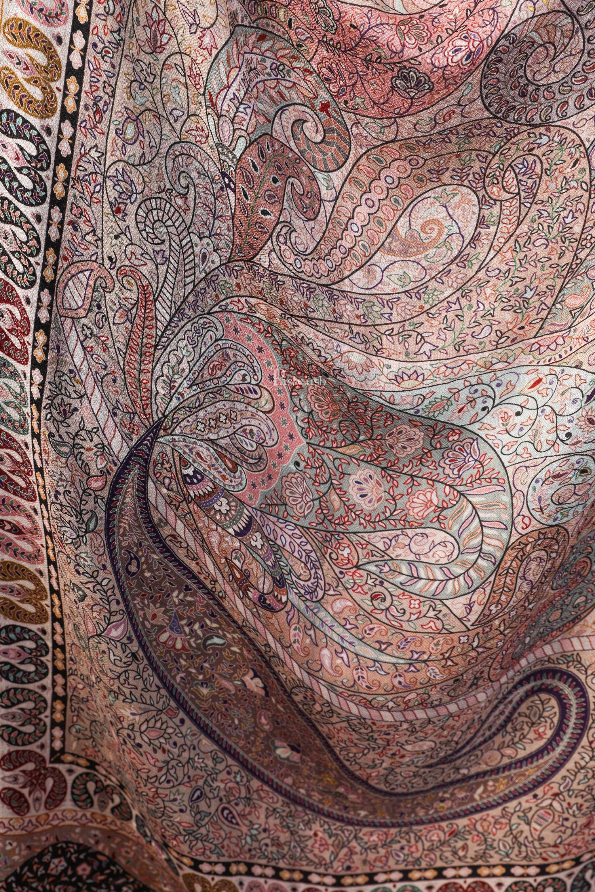 Pashtush Women'S Soft Bamboo Scarf, Stoles, Wraps (Soft Bamboo) - Paisley Garden - Image 2