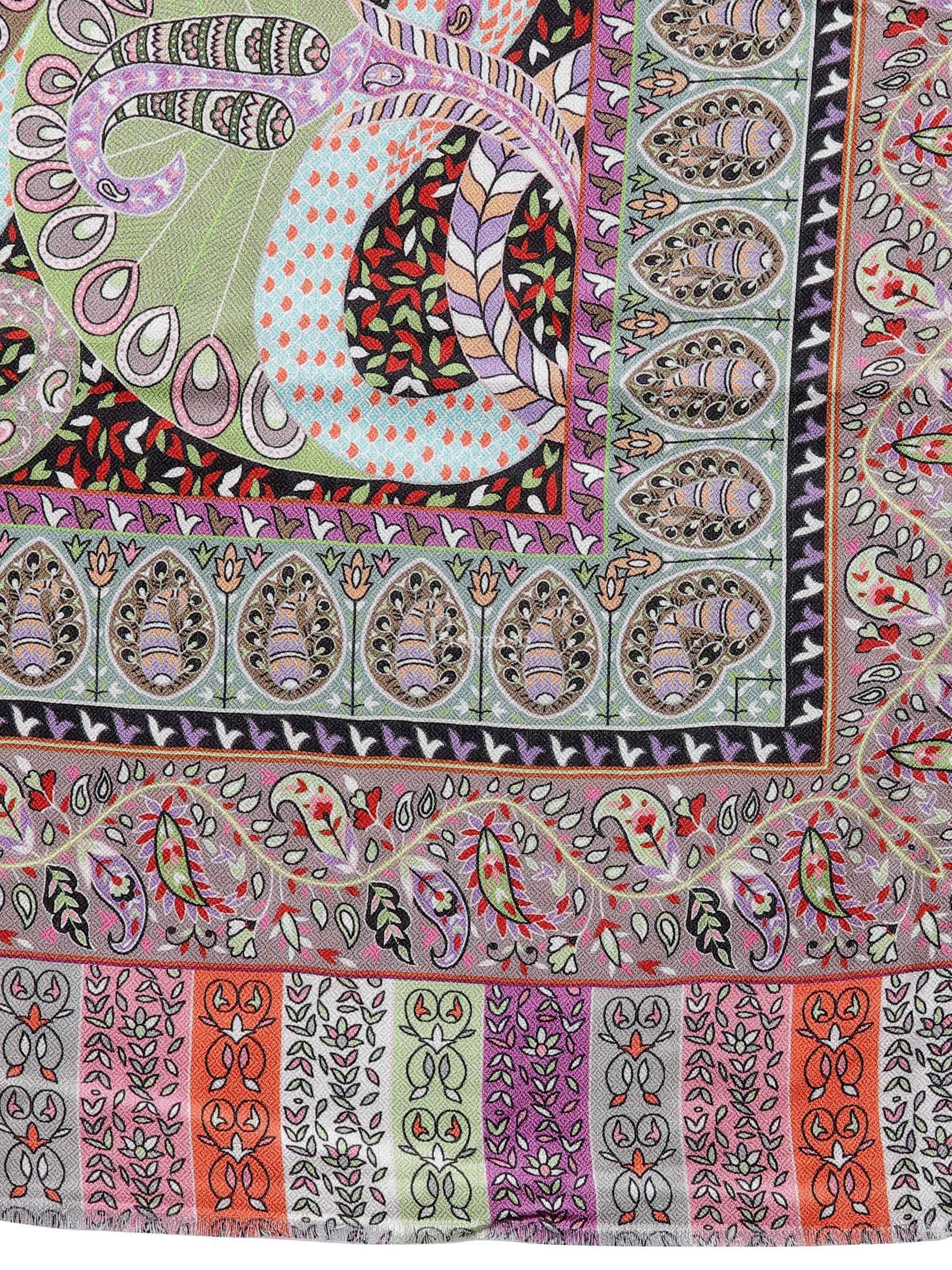Pashtush Women'S Soft Bamboo Scarf, Stoles, Wraps (Soft Bamboo) - Paisley Garden - Image 2