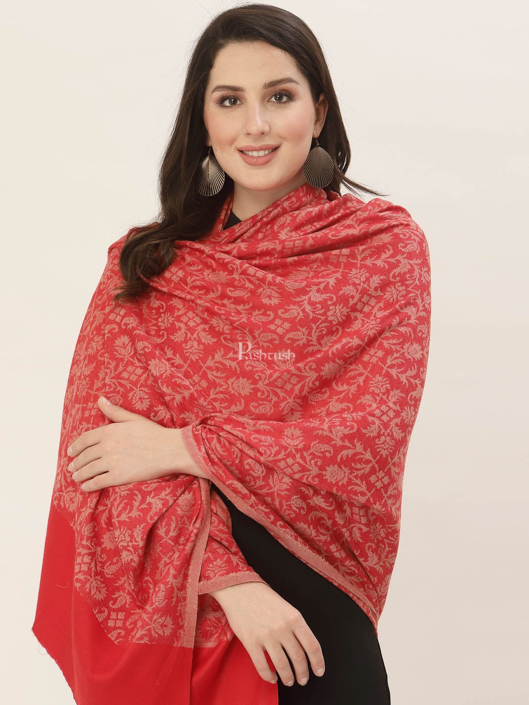 Pashtush Women'S Soft Bamboo Shawl, Thick And Warm