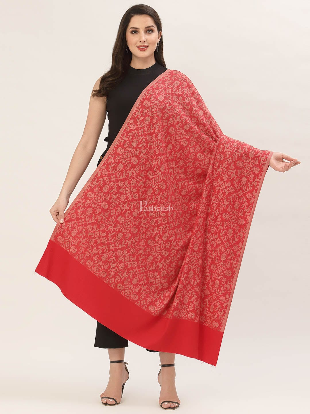 Pashtush Women'S Soft Bamboo Shawl, Thick And Warm - Image 2