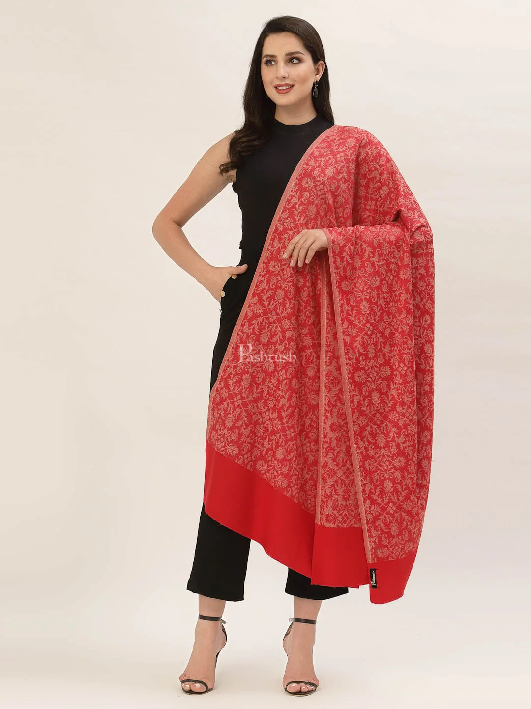 Pashtush Women'S Soft Bamboo Shawl, Thick And Warm - Image 5