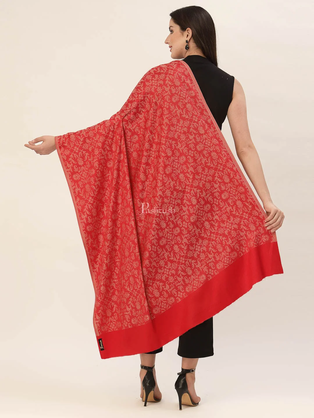 Pashtush Women'S Soft Bamboo Shawl, Thick And Warm - Image 6