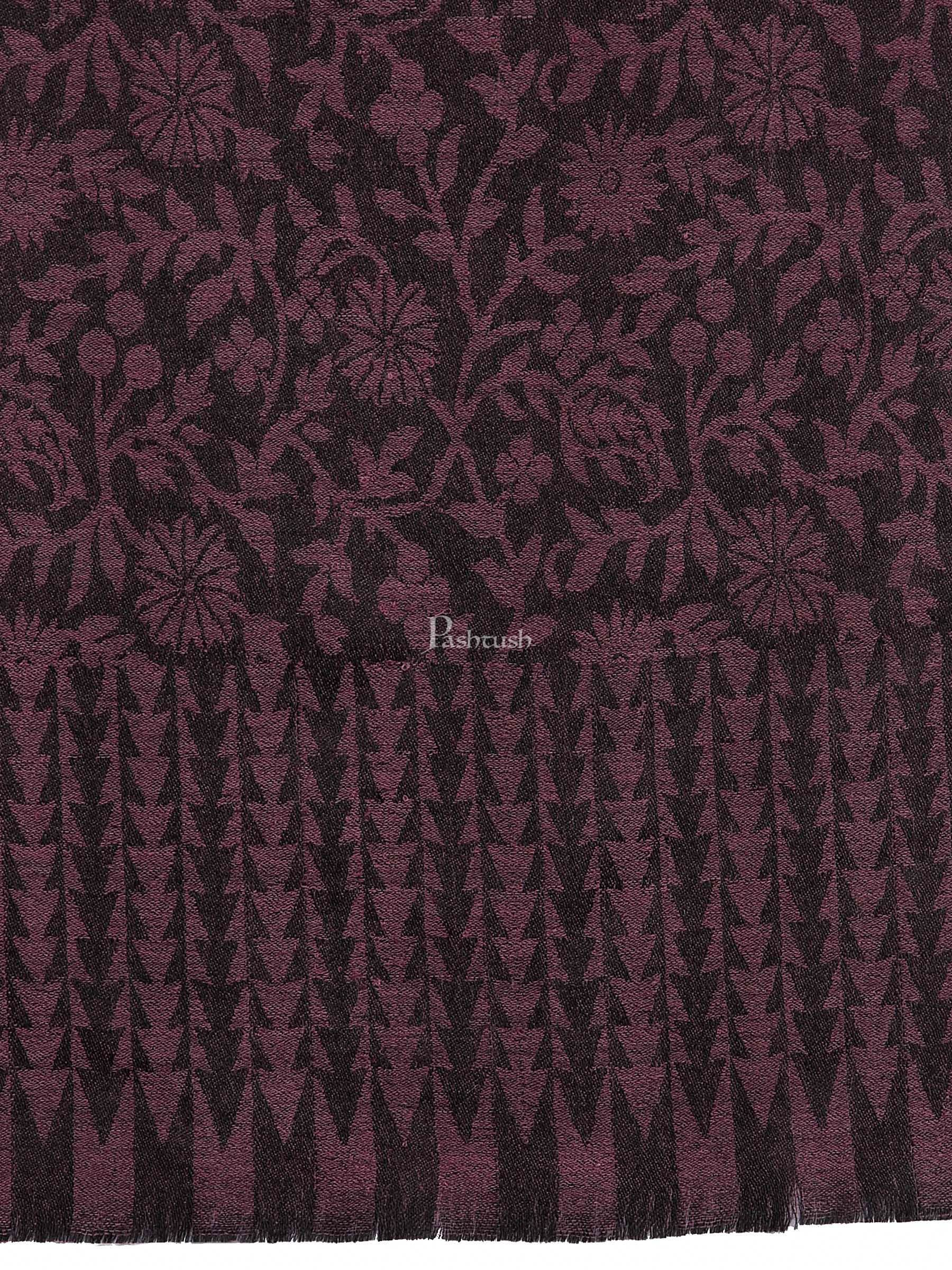 Pashtush Women'S Soft Fine Wool Floral Scarf, Soft And Warm - Image 2