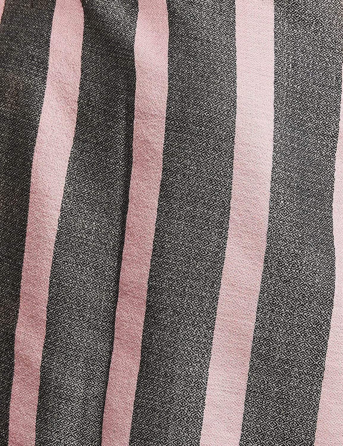 Pashtush Women'S Soft Fine Wool Scarf, Peach And Grey Melange - Image 9
