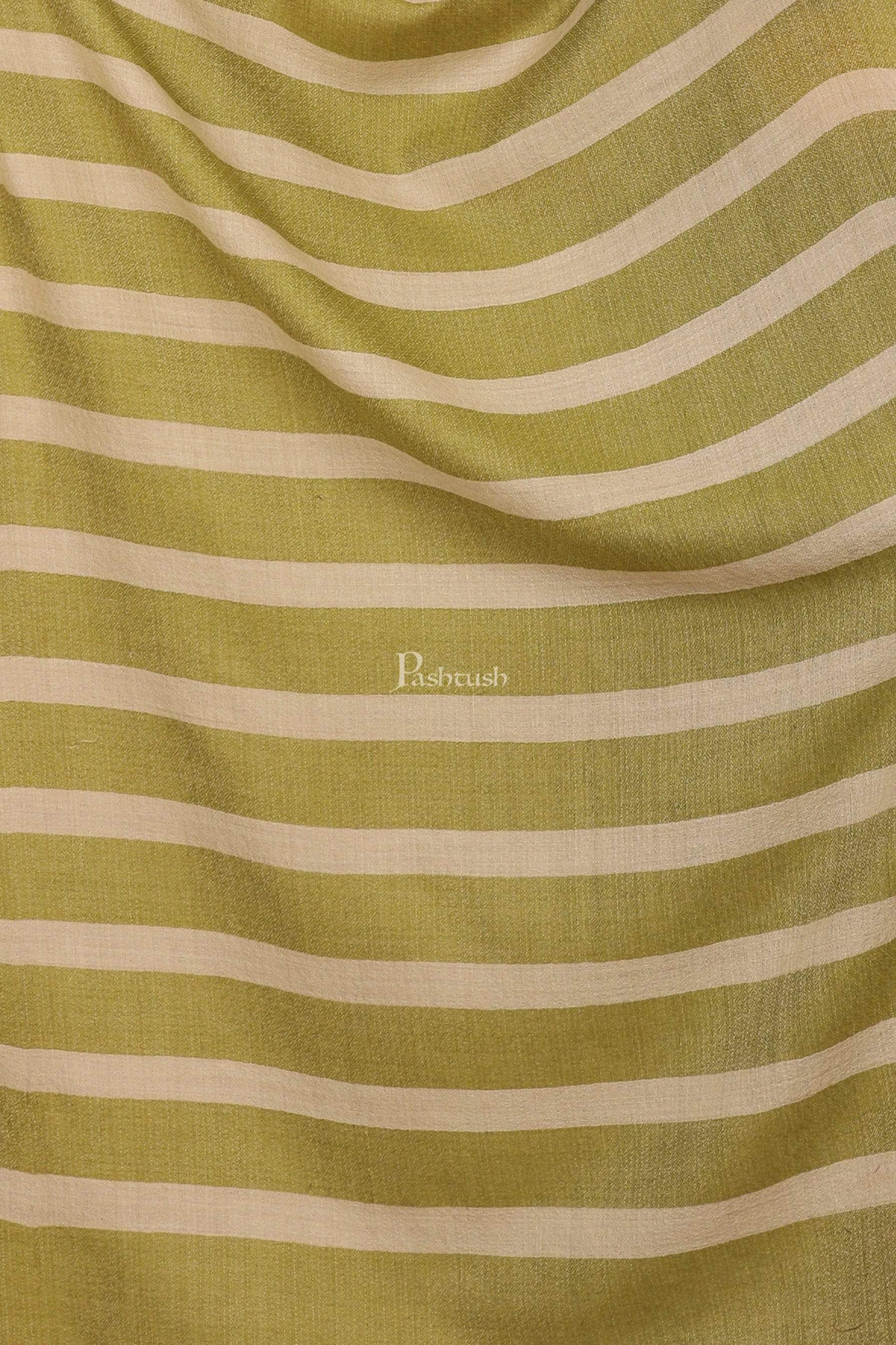 Pashtush Women'S Soft Fine Wool Scarf, Soft Stole, Emerald Green - Image 2