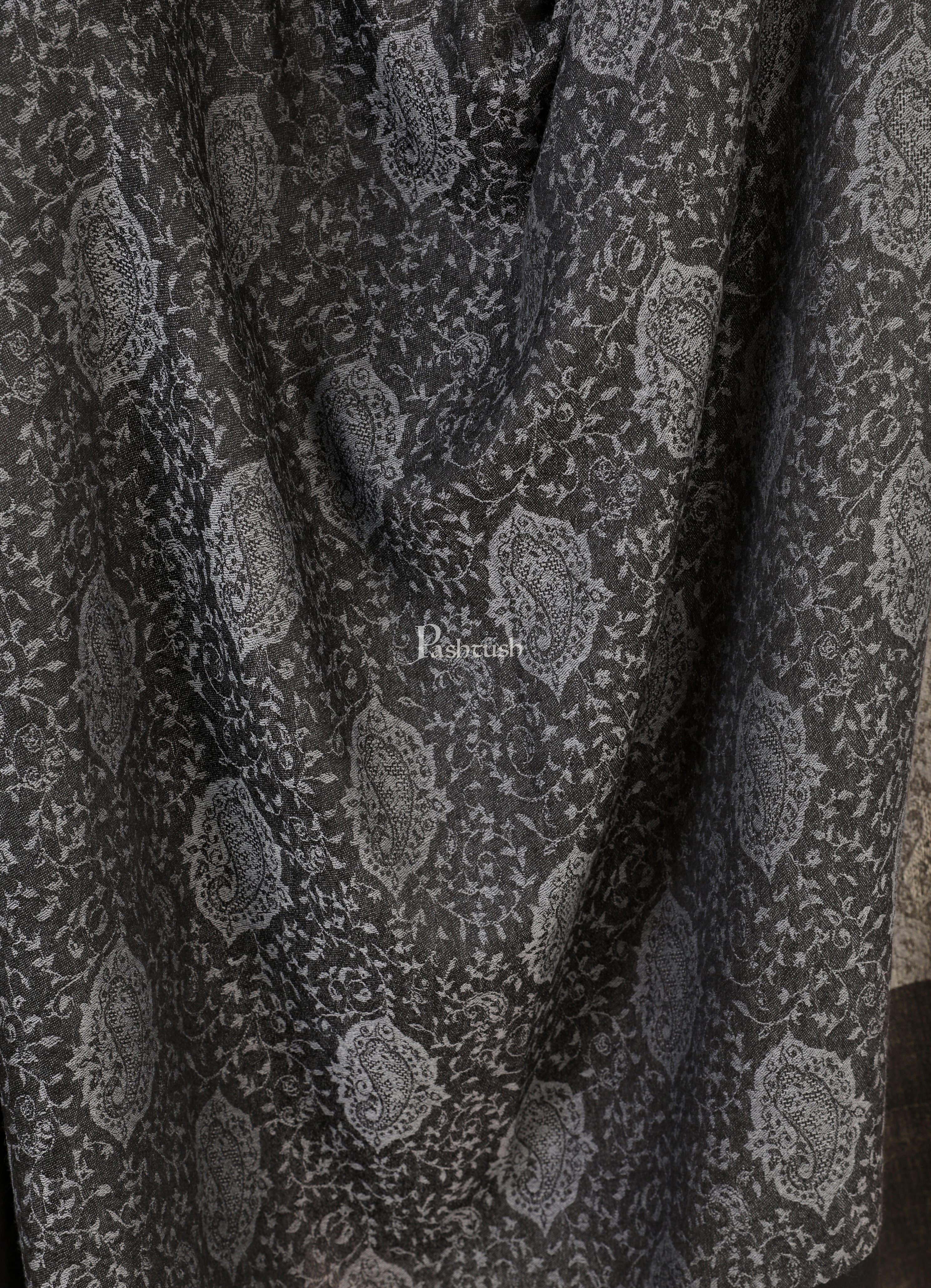 Pashtush Women'S Soft Wool, Reversible Stole Scarf - Image 2