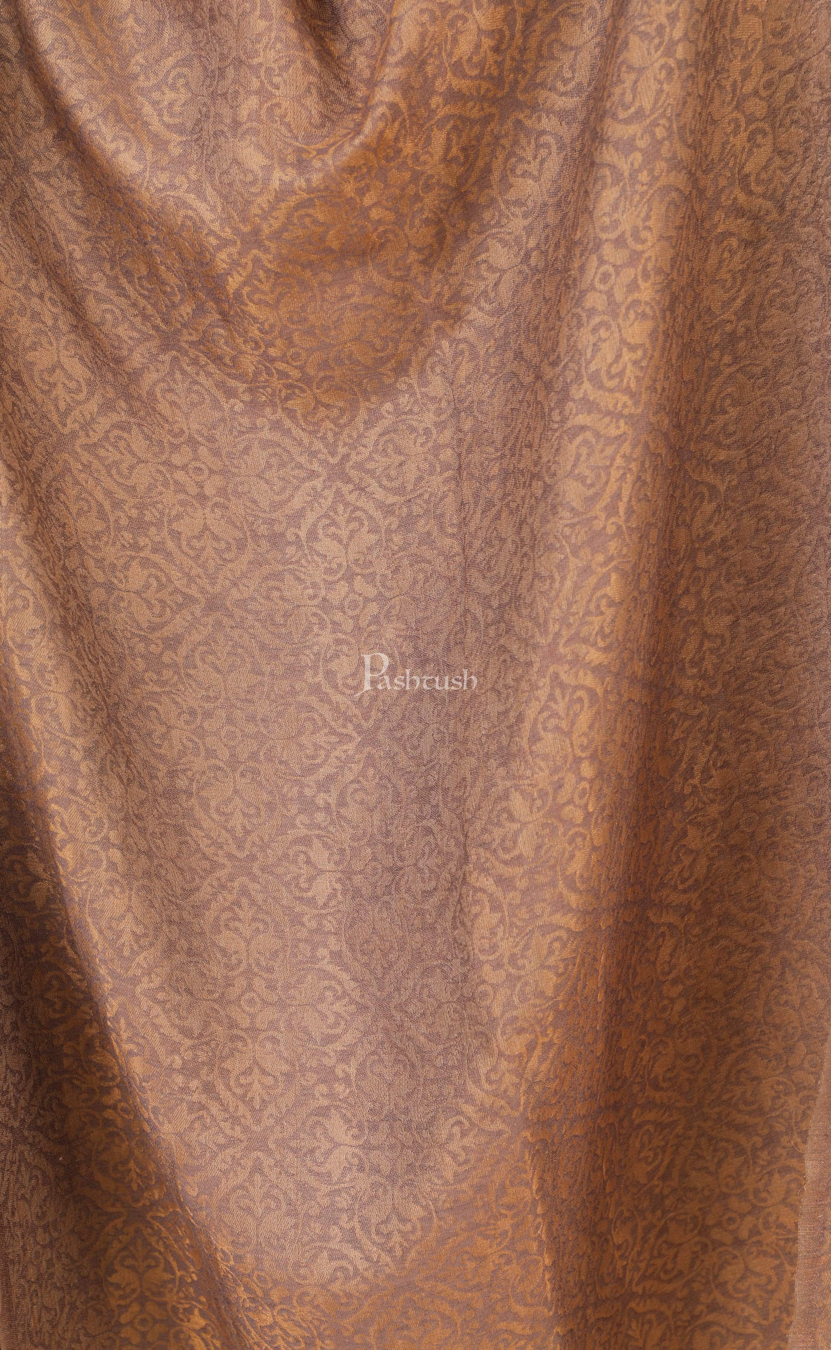 Pashtush Womens Twilight Collection, Jacquard Shawl, With Metallic Thread Weave, Fine Wool - Image 2