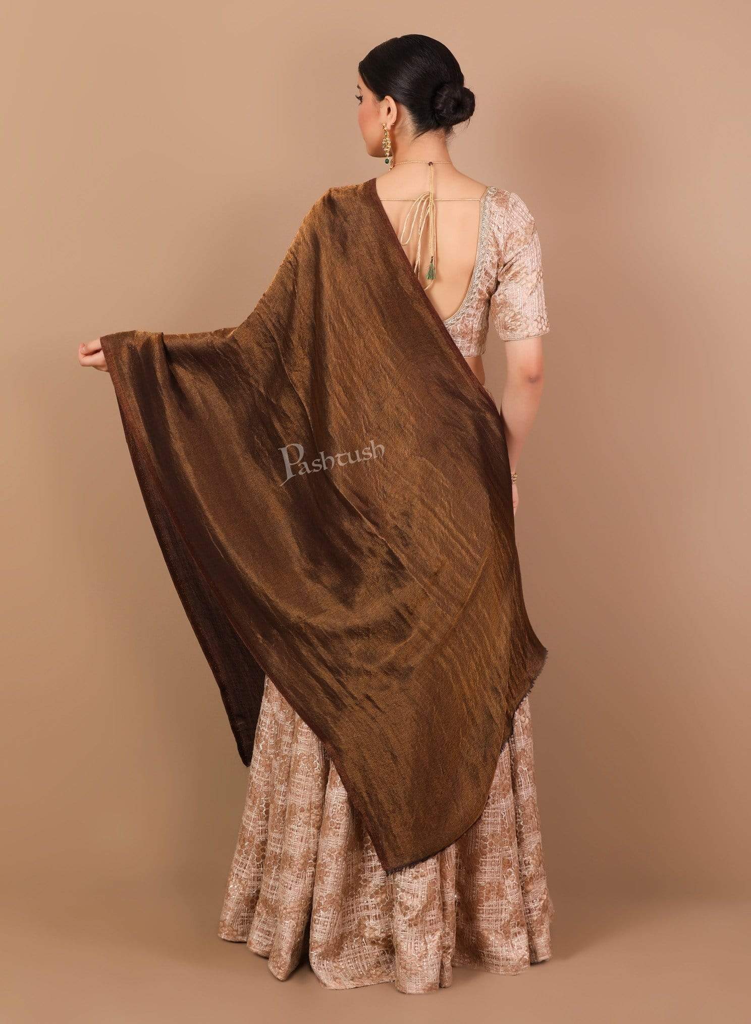 Pashtush Womens Twilight Scarf, Reversible Scarf, Cashmere Soft Wool. - Image 3