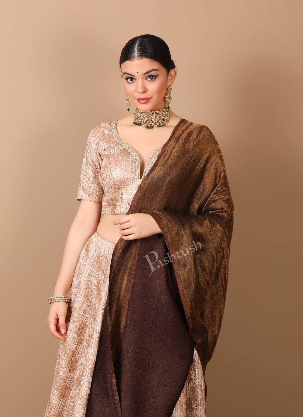 Pashtush Womens Twilight Scarf, Reversible Scarf, Cashmere Soft Wool. - Image 4